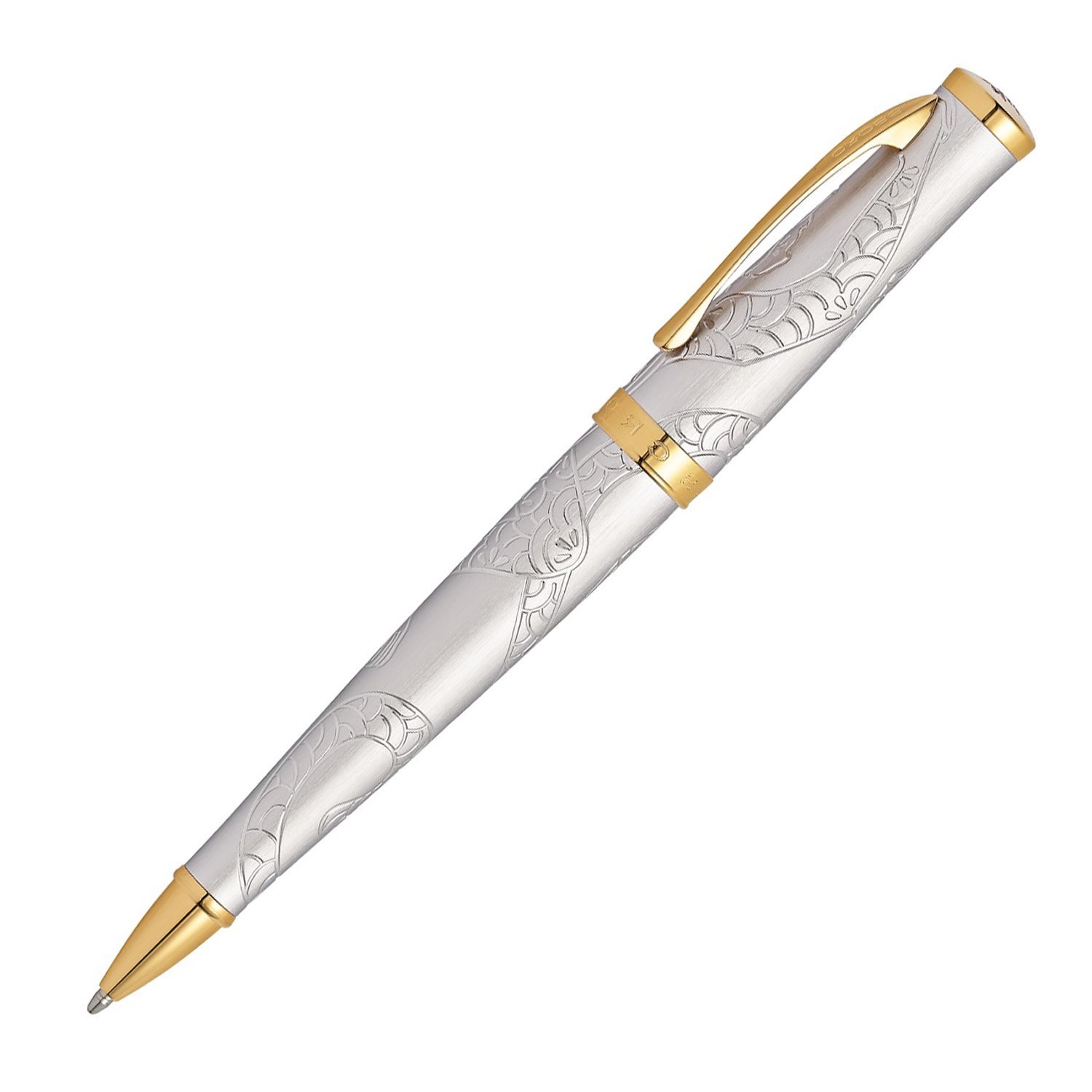 Year of The Monkey Ballpoint Pen - Brushed Platinum Plate Luxury Writing Instrument | Zodiac-Themed Gift for Chinese New Year, Birthday & Office Use