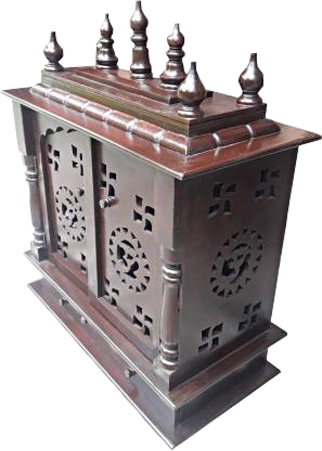 Handcrafted Wooden Puja Mandir for Home & Office - Traditional Hindu Temple for Daily Worship, Navratri & Diwali Decor - Perfect Spiritual Gift for Festive Seasons
