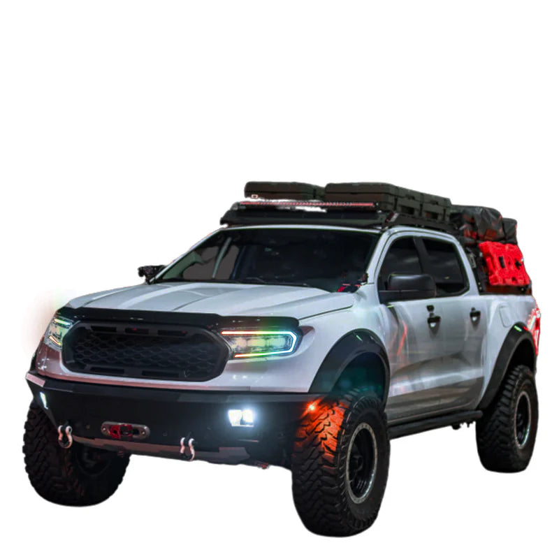 Ford Ranger LED Headlights - XB Morimoto Multicolor Flow Series (2019-2023) | Upgrade Your Truck Lighting for Off-Road & Night Driving