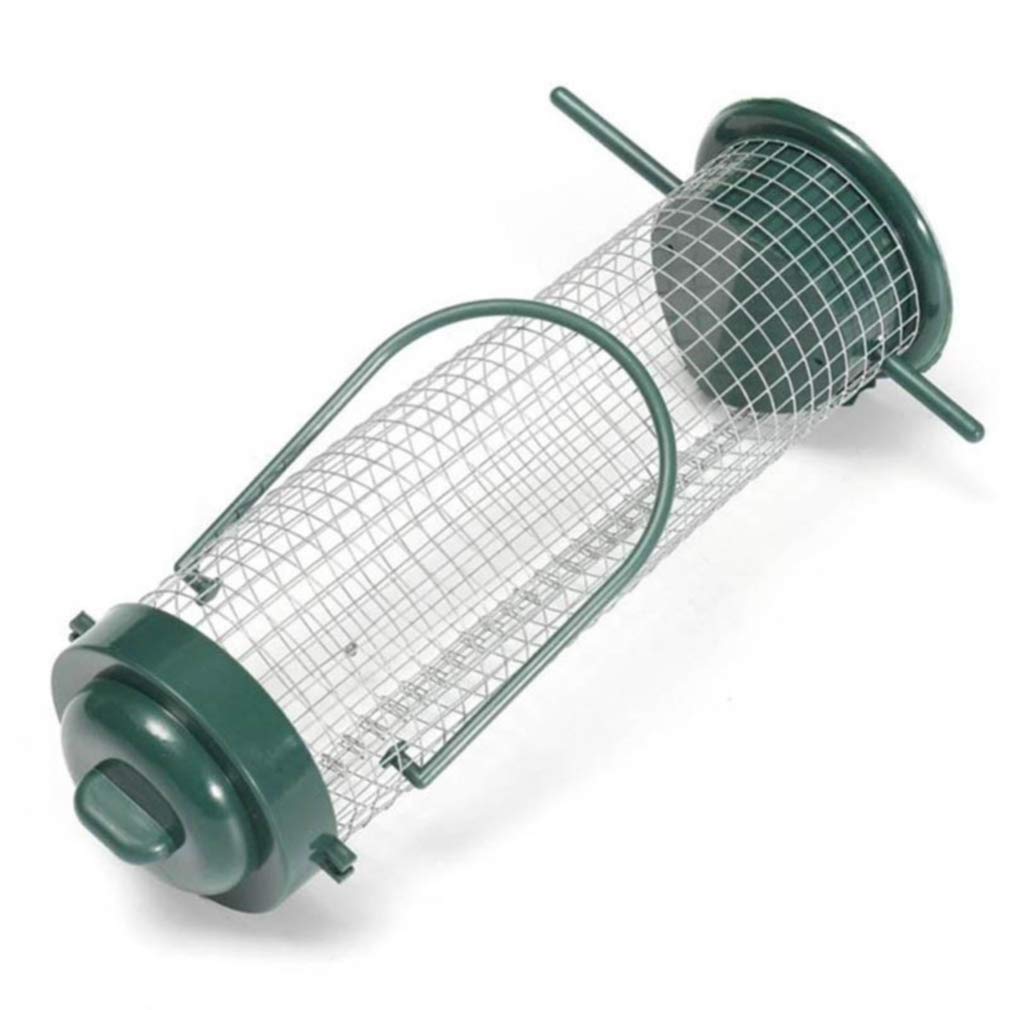 Meoliny Hanging Bird Feeder for Outdoors - Durable Wild Bird Seed Dispenser with Cage Design - Perfect for Garden, Patio, and Backyard Bird Watching