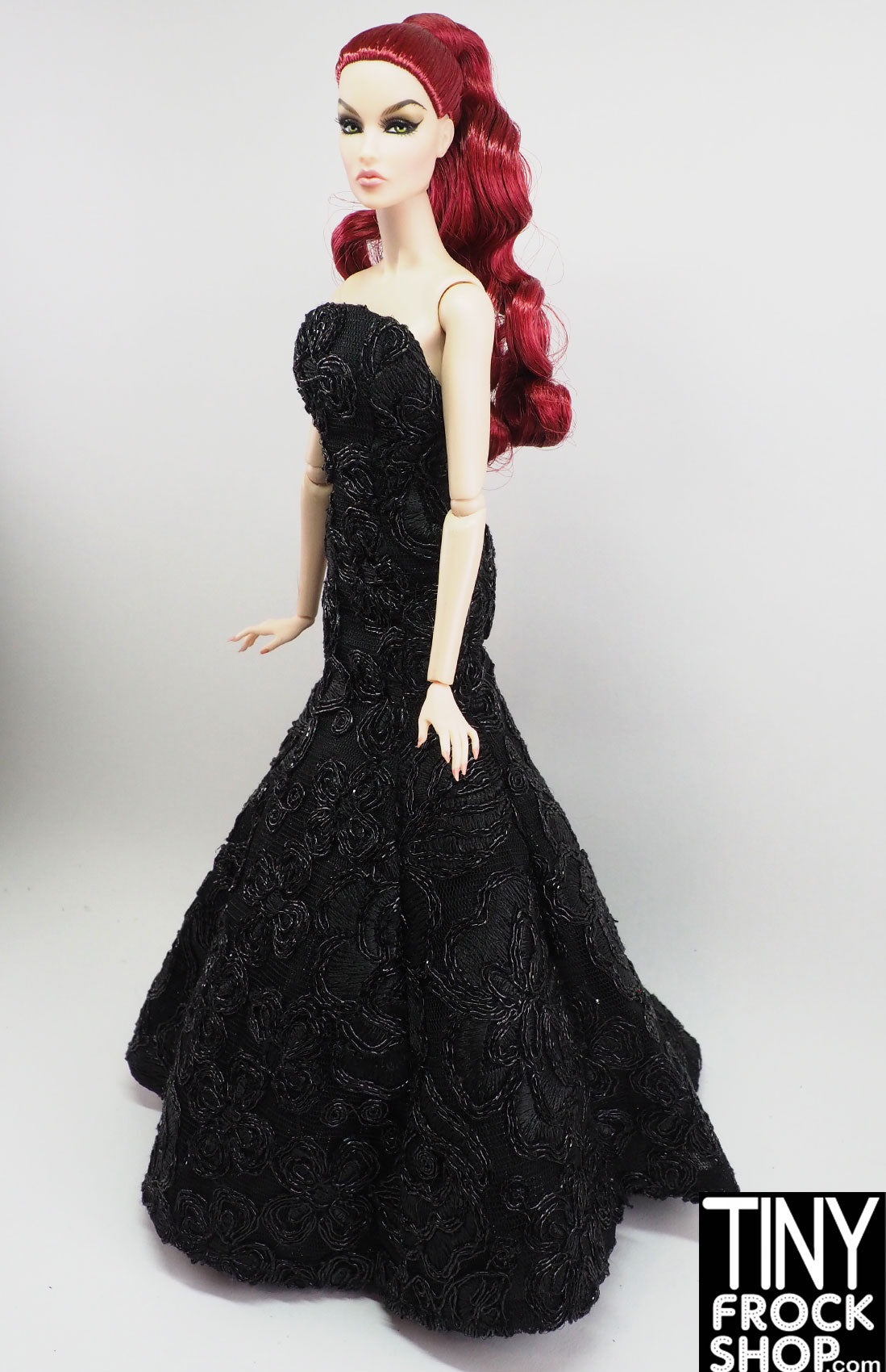 Integrity Inner Spark Natalia Re Embroidered Black Evening Gown for Women - Elegant Formal Dress for Prom, Wedding, and Special Occasions