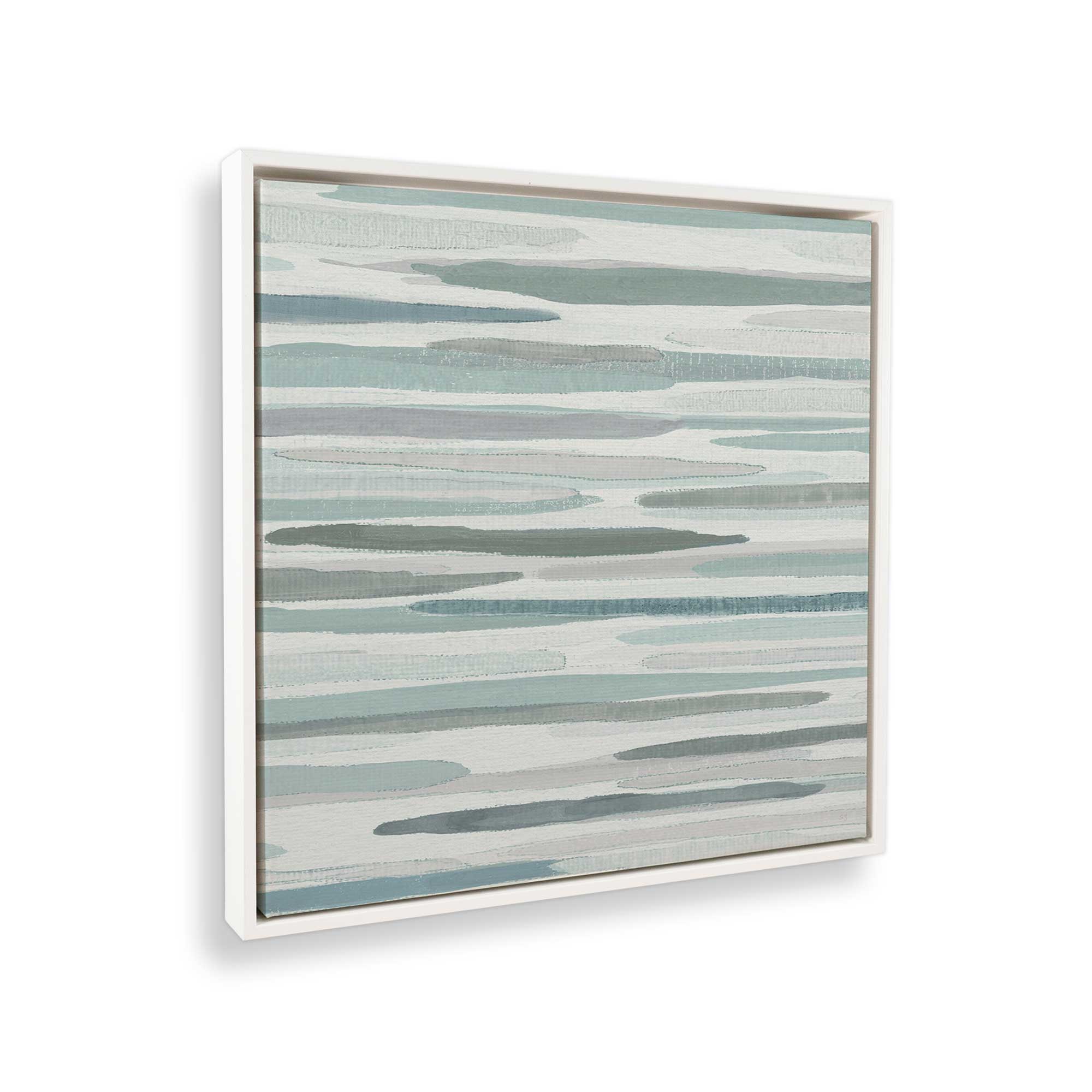 Cresting Calm v2 - Modern Abstract Ocean Wave Canvas Wall Art Print for Living Room, Bedroom & Office Decor