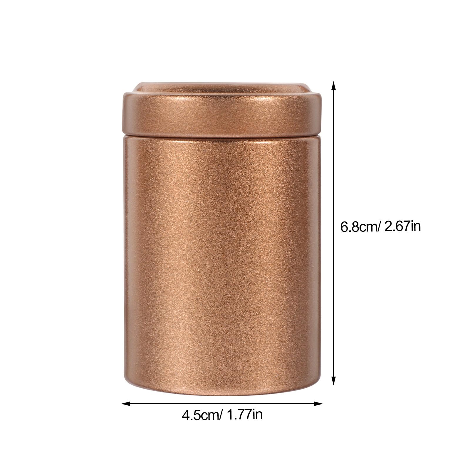 Cabilock 2-Pack Airtight Aluminum Storage Jars - Premium Food-Grade Containers for Spices, Coffee, Tea & Dry Goods | Perfect for Kitchen Pantry Organization, Camping & Travel Essentials