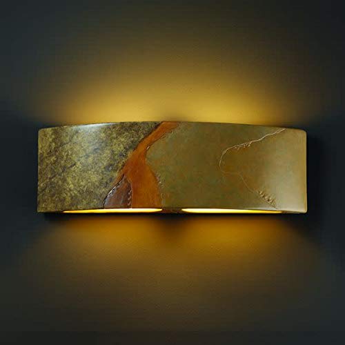 Justice Design Group Ambiance Collection 2-Light Wall Sconce - Bisque Finish | Modern Wall Lighting Fixture for Bedroom, Living Room & Hallway Decor