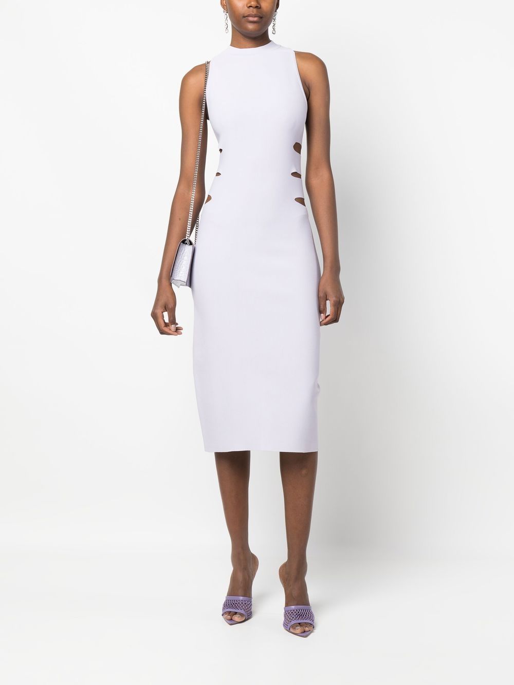 Alaia Women's Lilac Dresses - Elegant Floral Print Summer Dress for Casual Wear, Beach Vacation & Party Outfits