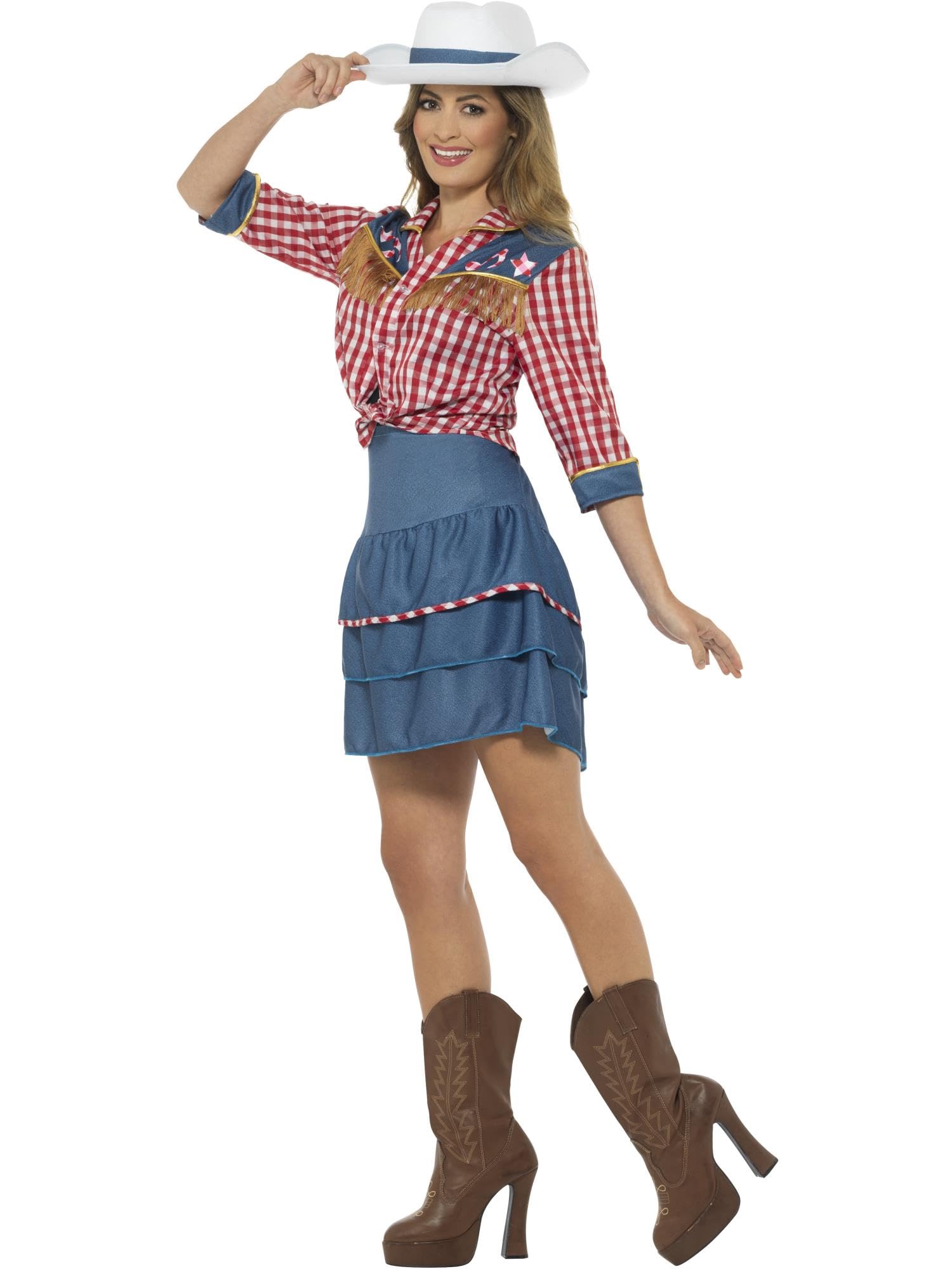 Smiffys Women's Rodeo Doll Costume - Western Party Outfit