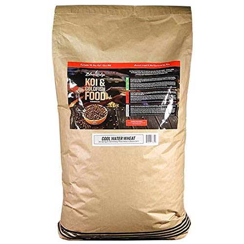 BLUE RIDGE 50215 Floating Cool Water Wheat Fish Food 50 lbs - Premium Pond & Lake Fish Feed for Koi, Carp, and Catfish - Ideal for Outdoor Water Gardens & Aquaculture