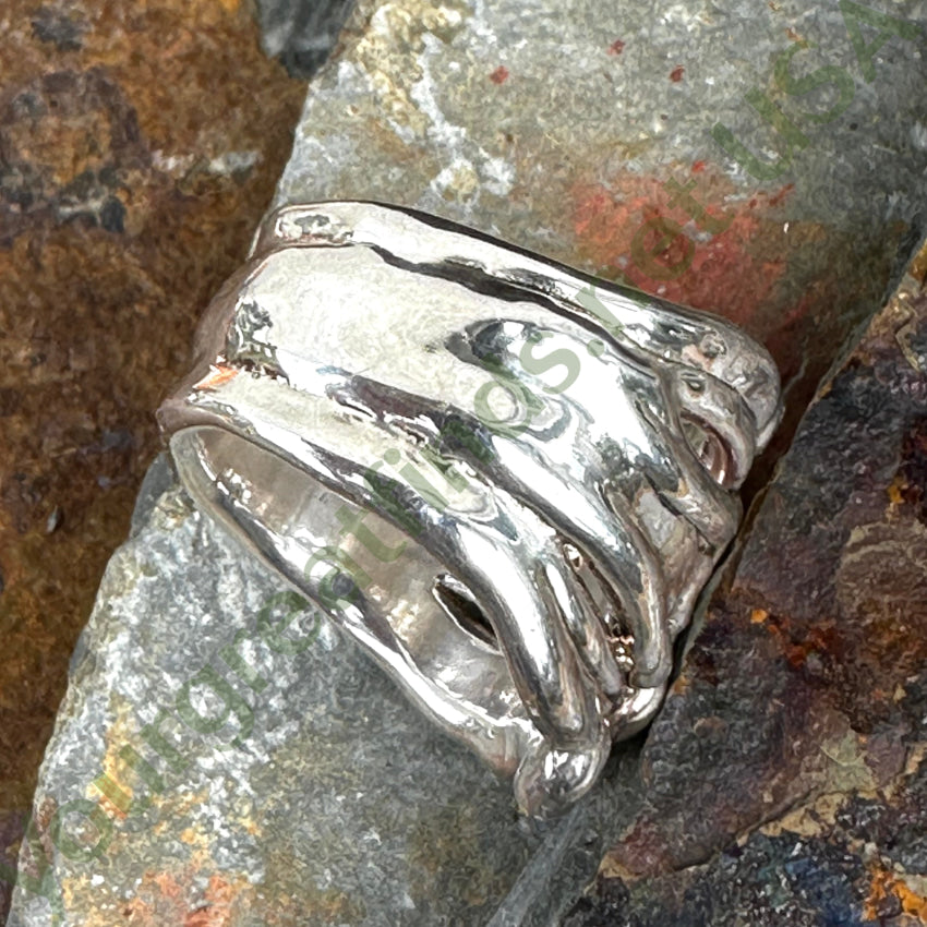 Elegant Swirling Sterling Silver Ring Size 11 - Perfect for Weddings, Anniversaries & Special Occasions