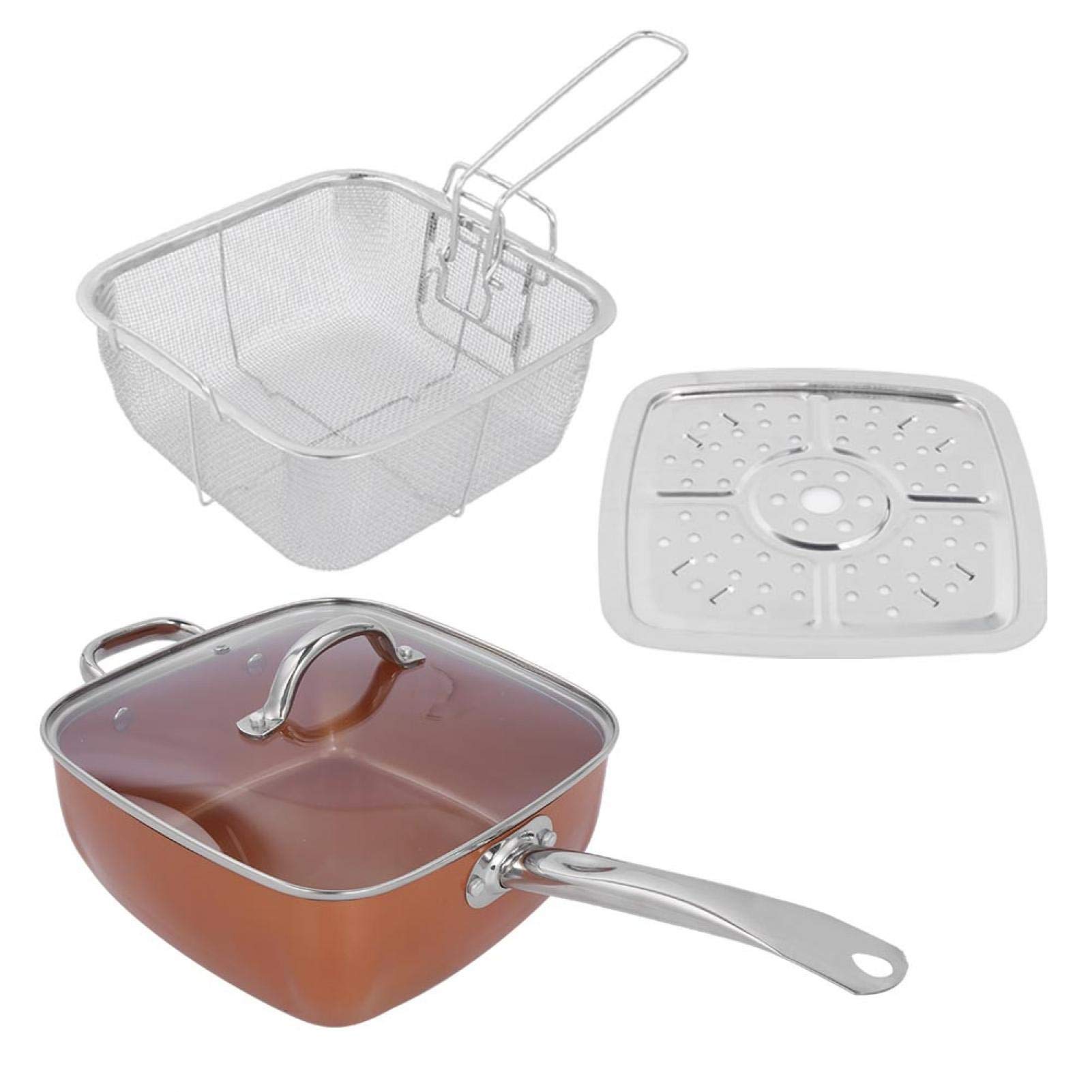 4-Piece Multifunctional Saucepan Set - Nonstick Cooking Pots for Frying, Boiling & Soup Making | Universal Kitchen Cookware for Home & Restaurant Use