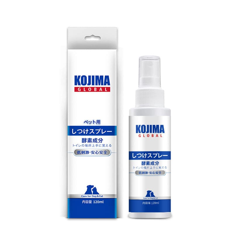 Kojima Pets Toilet Training Spray 120ml - Effective Puppy Potty Training Aid for Dogs & Cats - Indoor Housebreaking Solution for New Pets
