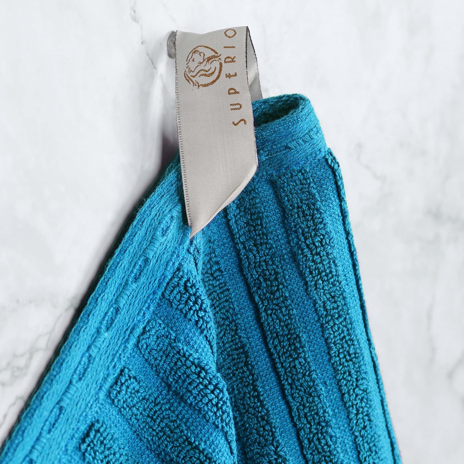 Premium Soho Ribbed Textured Cotton Bath Towel Set - Ultra Absorbent & Quick Dry Hand & Bath Towels for Spa, Gym & Luxury Home Use