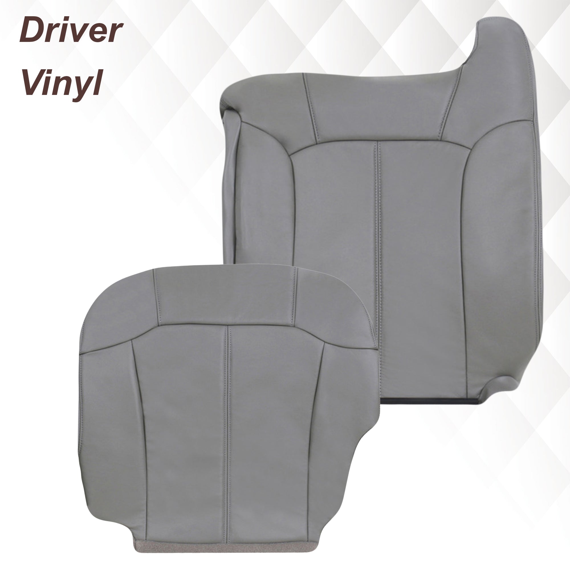 1999-2002 Chevy Silverado Seat Covers - Light Gray Custom Fit Neoprene Car Seat Protectors | Durable & Waterproof Truck Accessories for Work & Off-Road Use