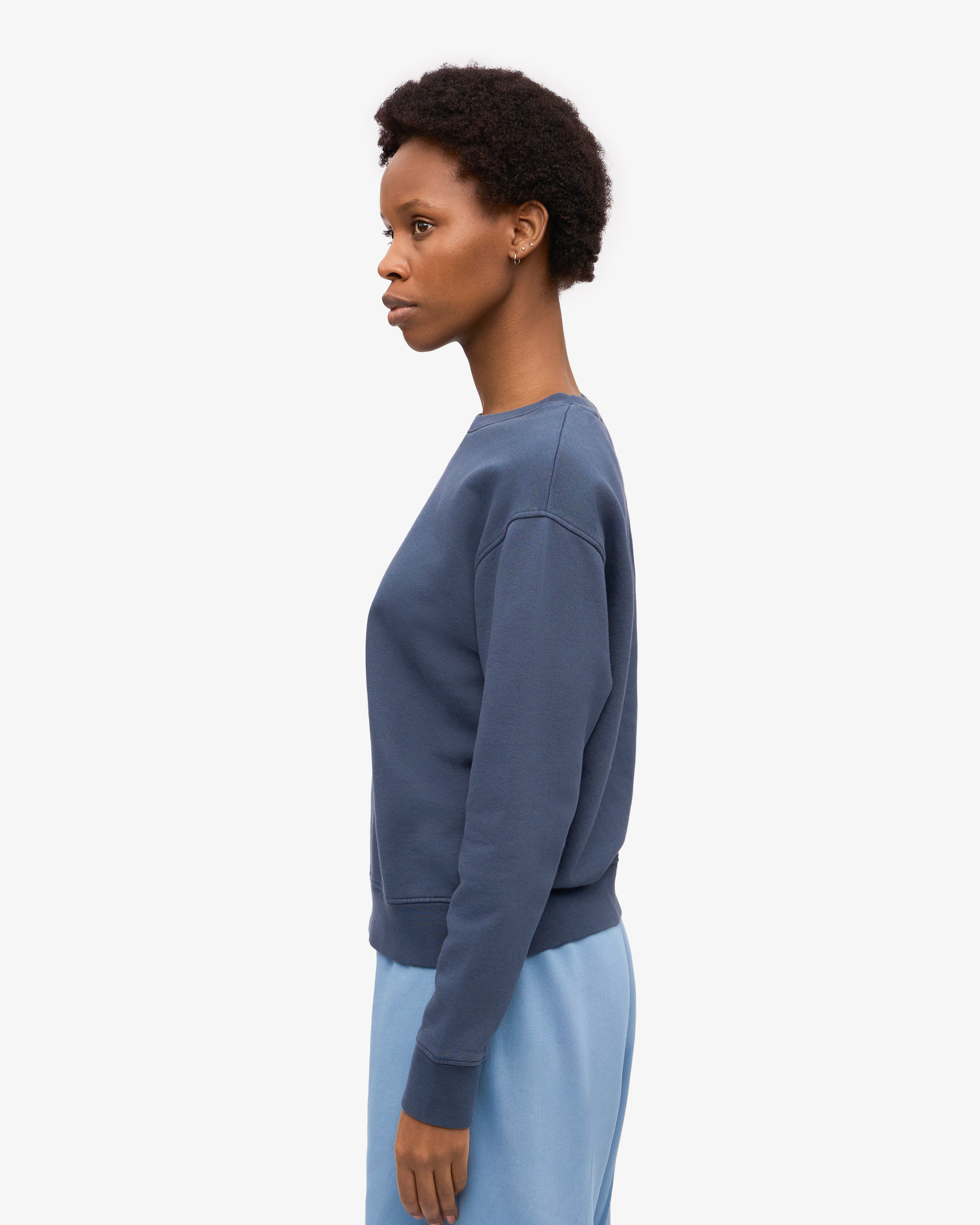 Organic Cotton Women's Classic Crew Neck T-Shirt in Petrol Blue - Comfortable Casual Wear for Everyday Outfits & Layering