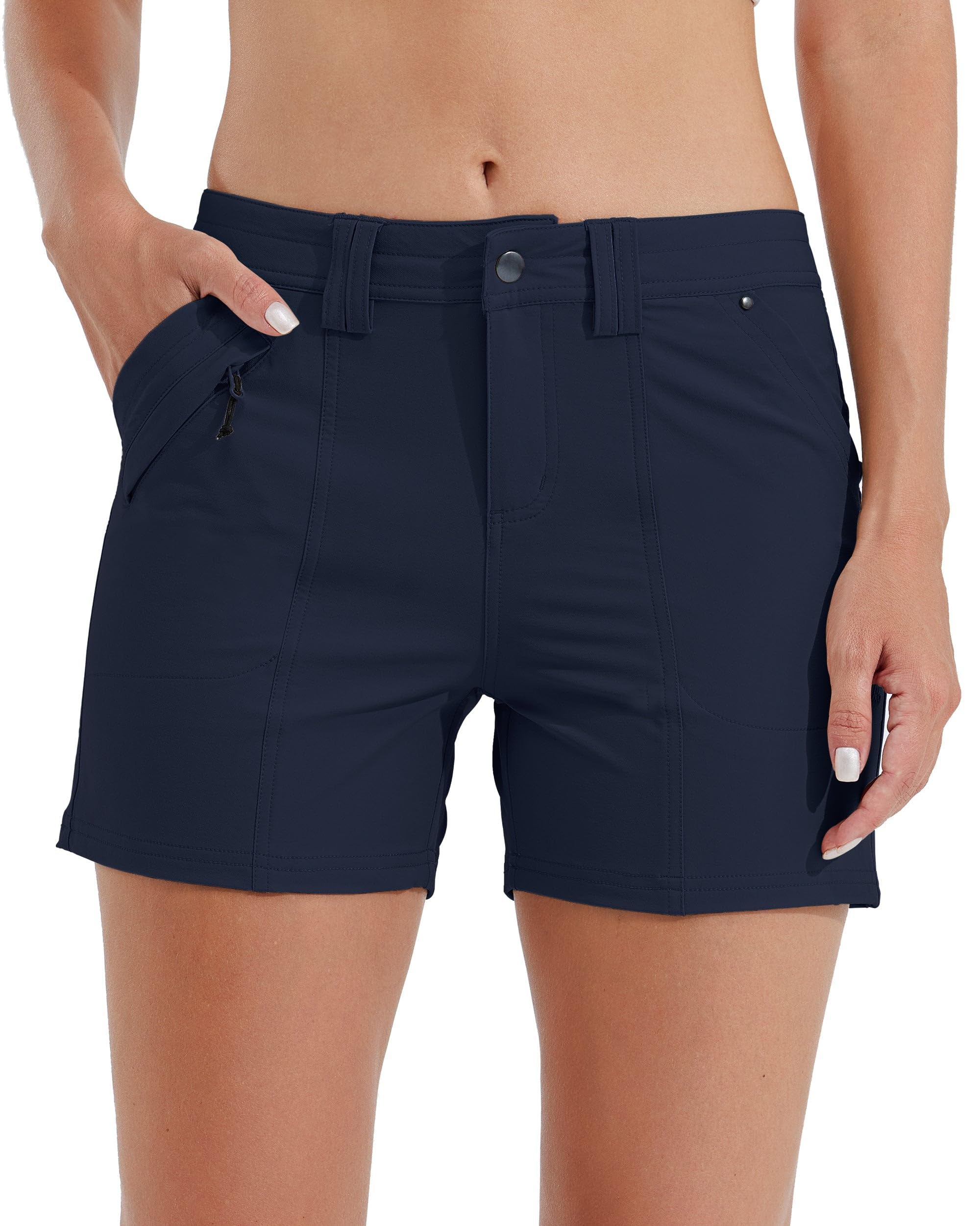 Willit Women's Quick Dry Golf & Hiking Shorts - 4.5