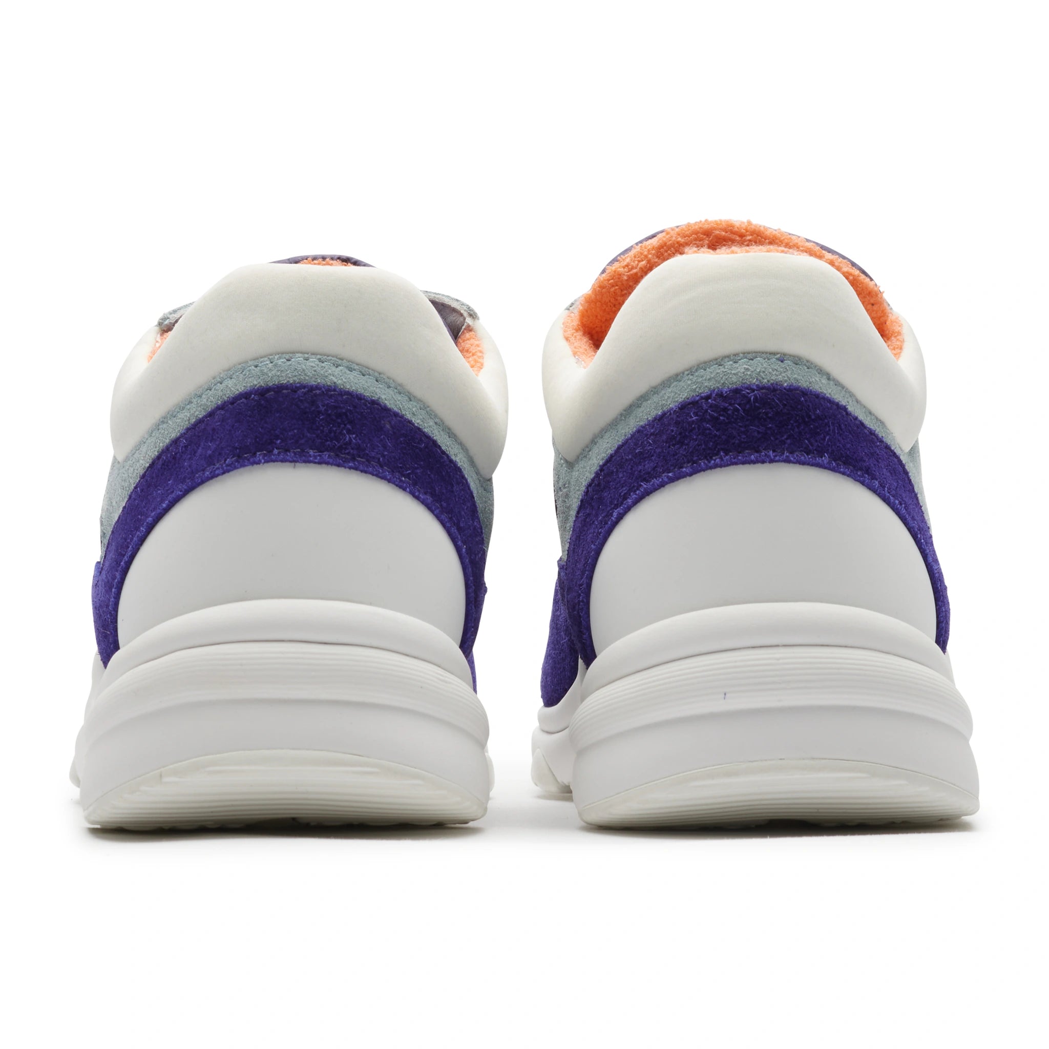 Chanel CC Logo Suede Nylon Purple Blue Sneakers - Authentic Pre-Owned Luxury Shoes for Women | Perfect for Casual Outings, Street Style & Fashion Collectors