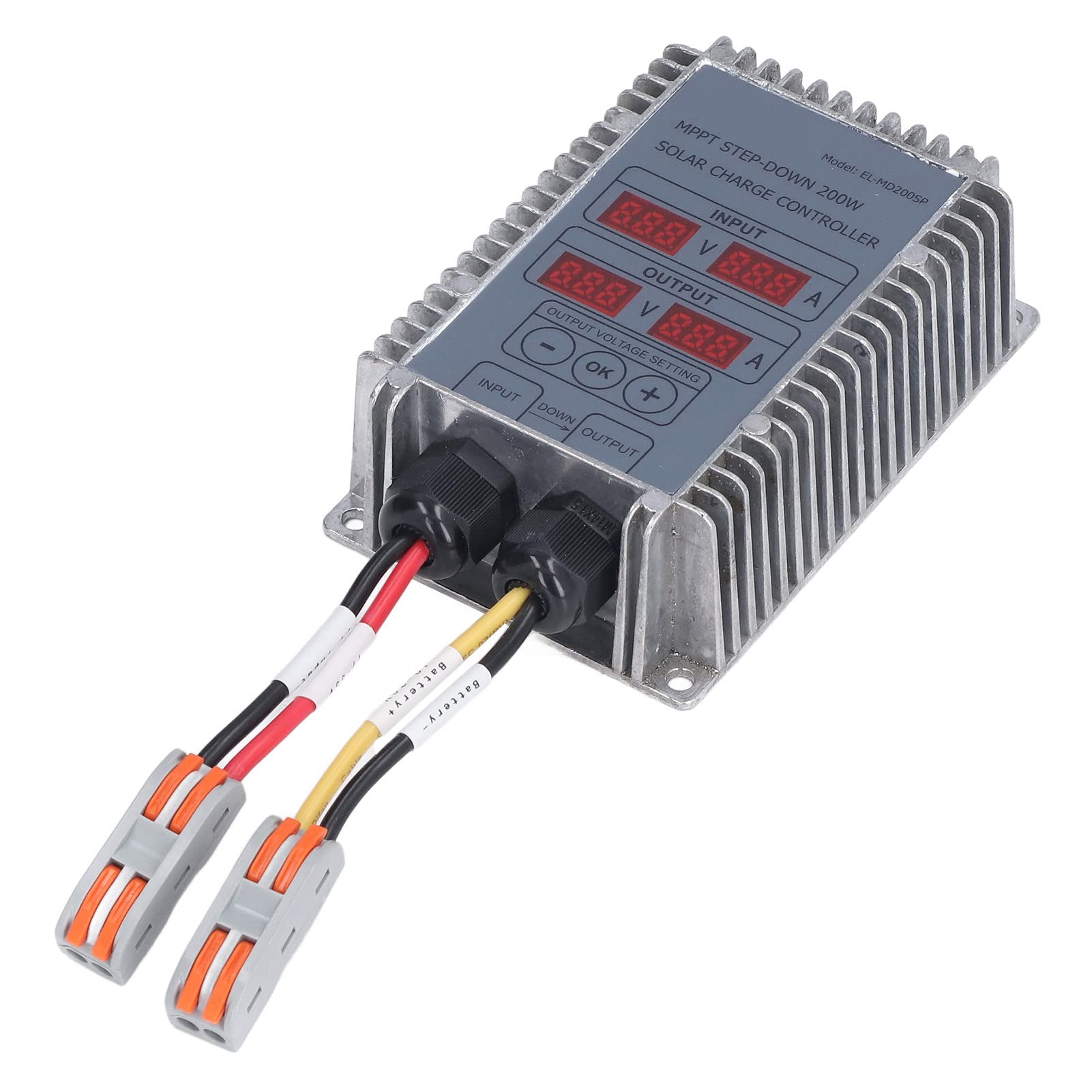 Haofy 400W MPPT Solar Charge Controller with LED Display - Intelligent Solar Panel Regulator for RV, Trailer, Boat & Off-Grid Power Systems | Perfect for Camping, Marine & Remote Energy Applications
