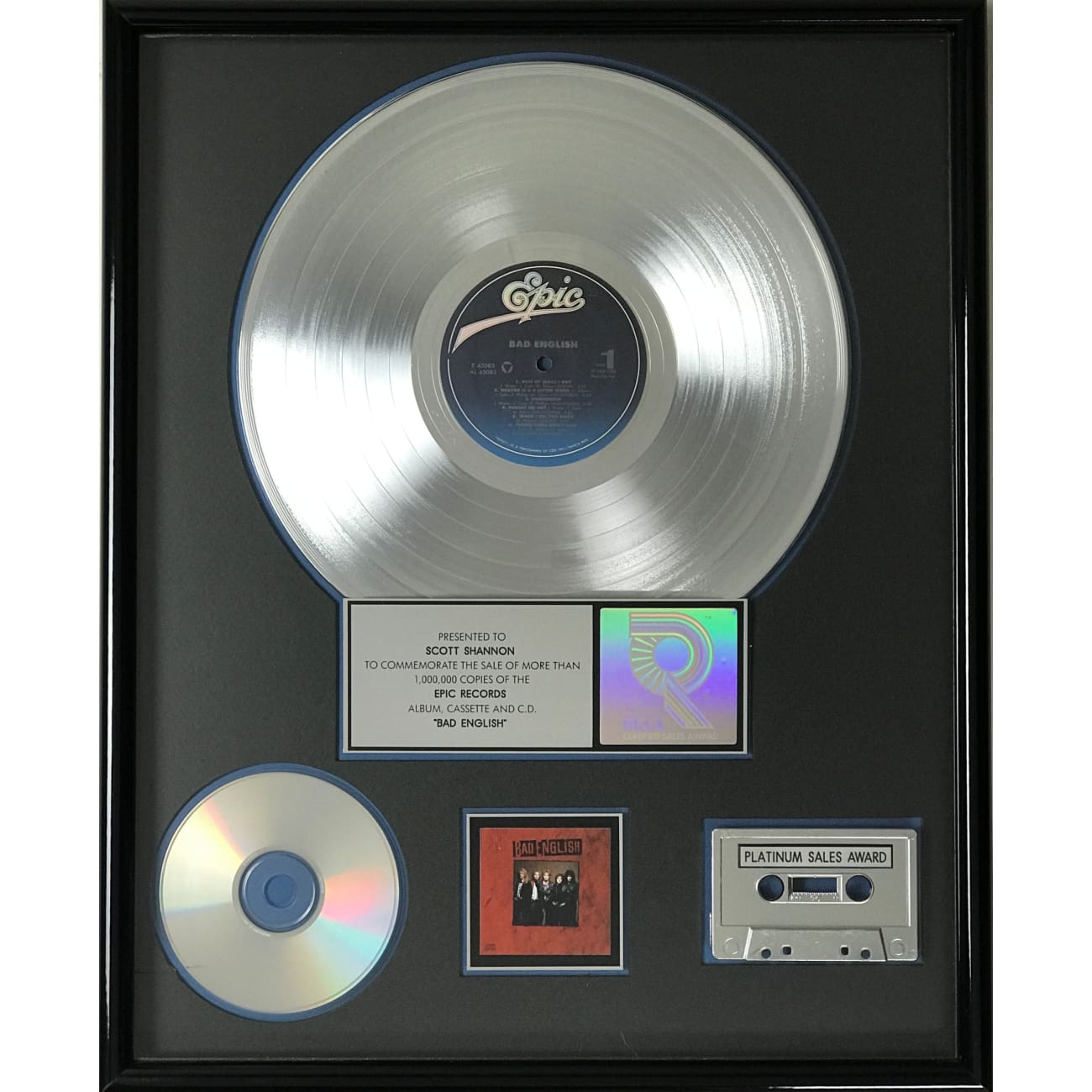 RIAA Platinum LP Award for Debut Album - Official Music Industry Recognition | Perfect for Display in Studios, Offices & Music Collections