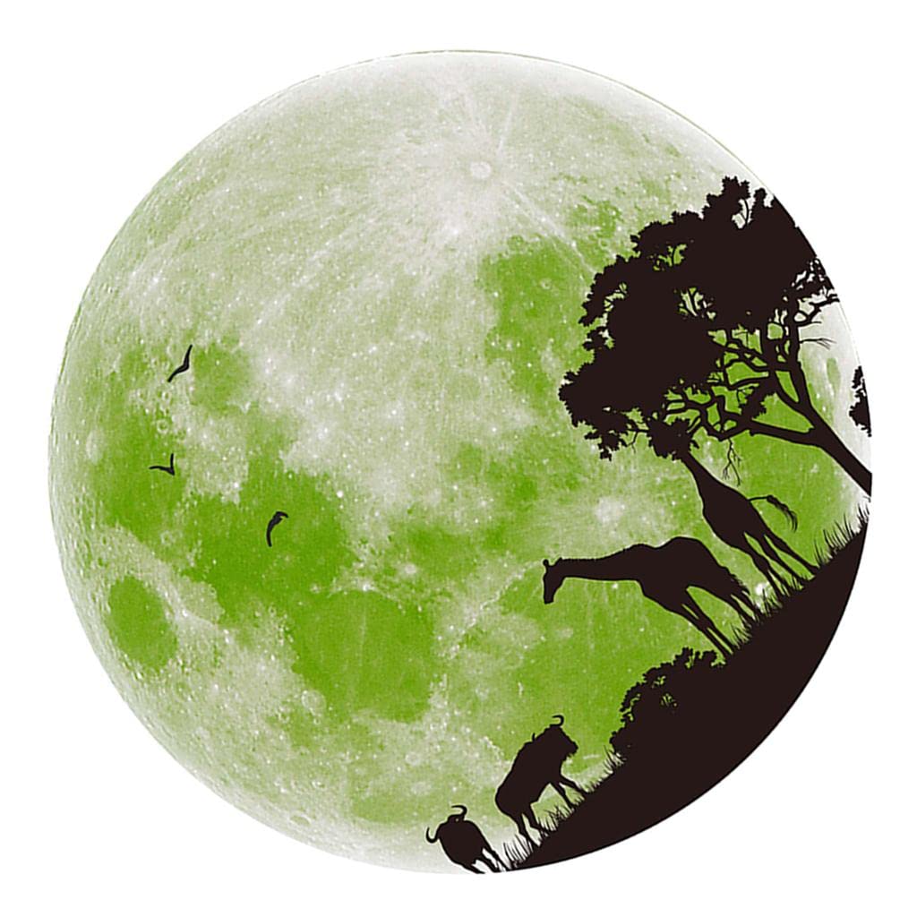 Newmind Luminous Effect Contact Paper Film - Self-Adhesive Earth Globe Pattern Wall Sticker for Home Decor (Green) | Perfect for Kids Room, Bedroom & Living Room Wall Decoration