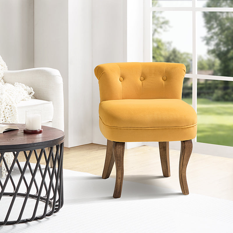 Moises Velvet Vanity Stool with Optional Types - Elegant Makeup Stool for Dressing Table, Bedroom & Bathroom
