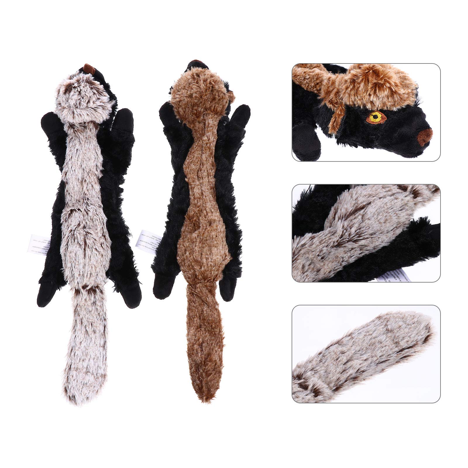 Baluue 2Pcs Interactive Squeaky Dog Toys - Plush Stuffed Sloth Pet Toys for Puppies, Chew Resistant & Bite Proof - Perfect for Indoor Play, Training & Bonding with Your Dog