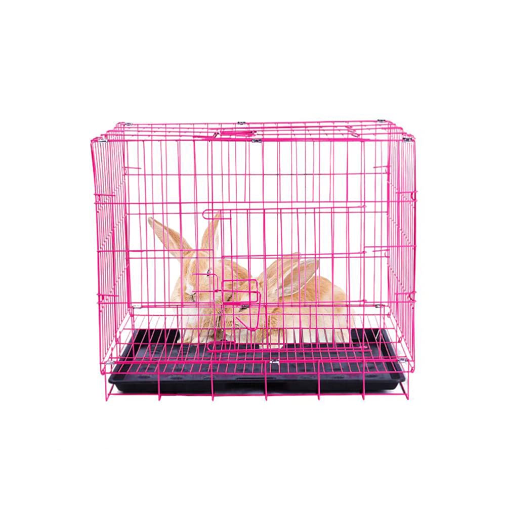 Small Dog Crate - Foldable Travel Pet Crate with Removable Toilet Tray | Portable Puppy Kennel for Small Dogs & Rabbits | Perfect for Home, Car Travel & Outdoor Use