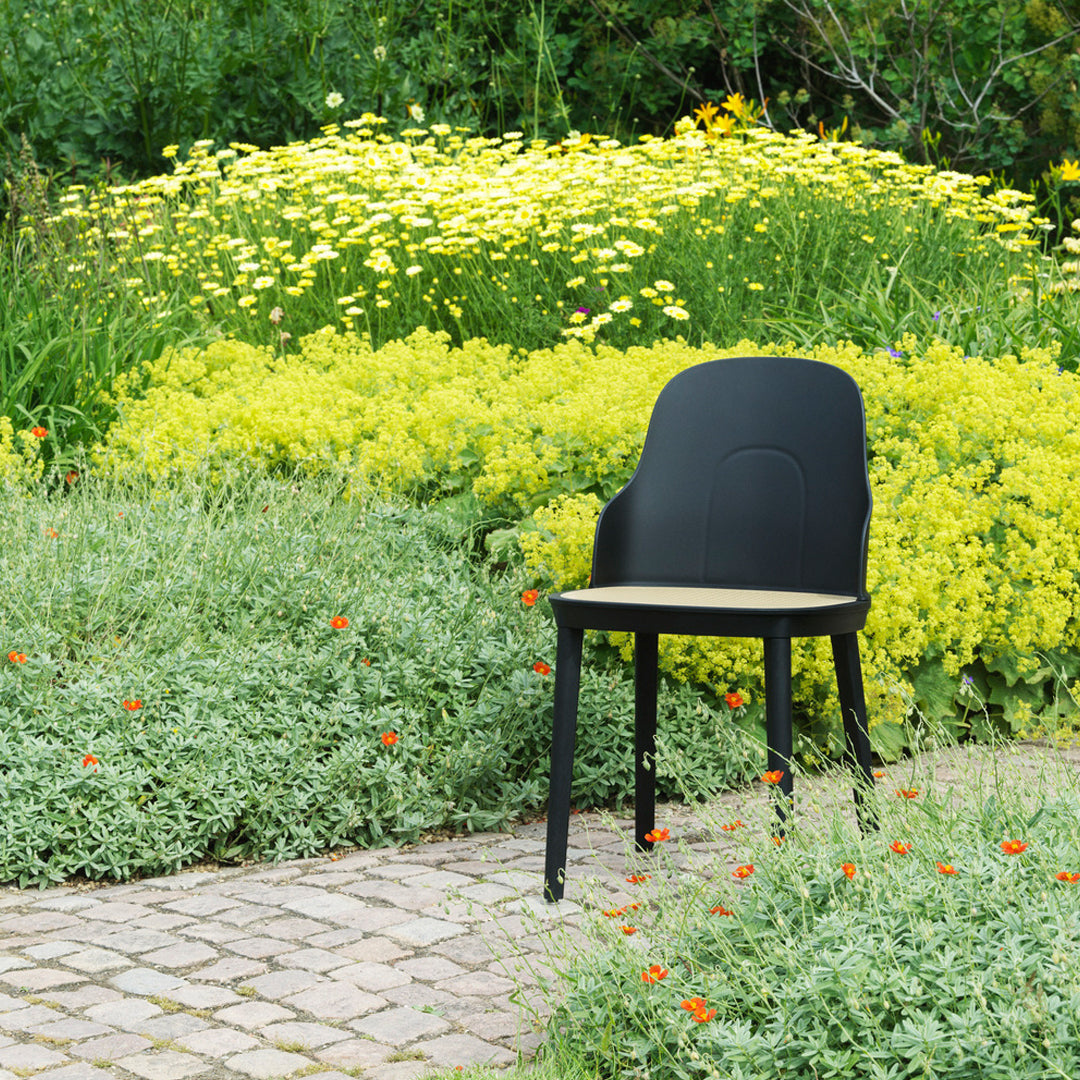 Allez Modern Dining Chair with Woven Wicker Seat - Comfortable & Stylish for Kitchen, Dining Room, or Patio