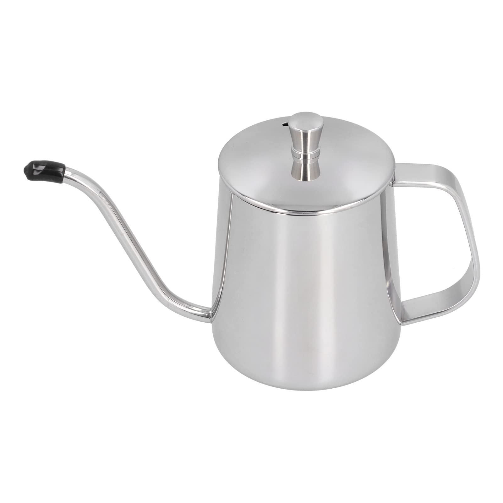 Premium 350ml Gooseneck Coffee Kettle - Food Grade Stainless Steel Pour Over Kettle with Long Spout for Precise Brewing - Perfect for Home Kitchen, Specialty Coffee & Tea Preparation (Silver)