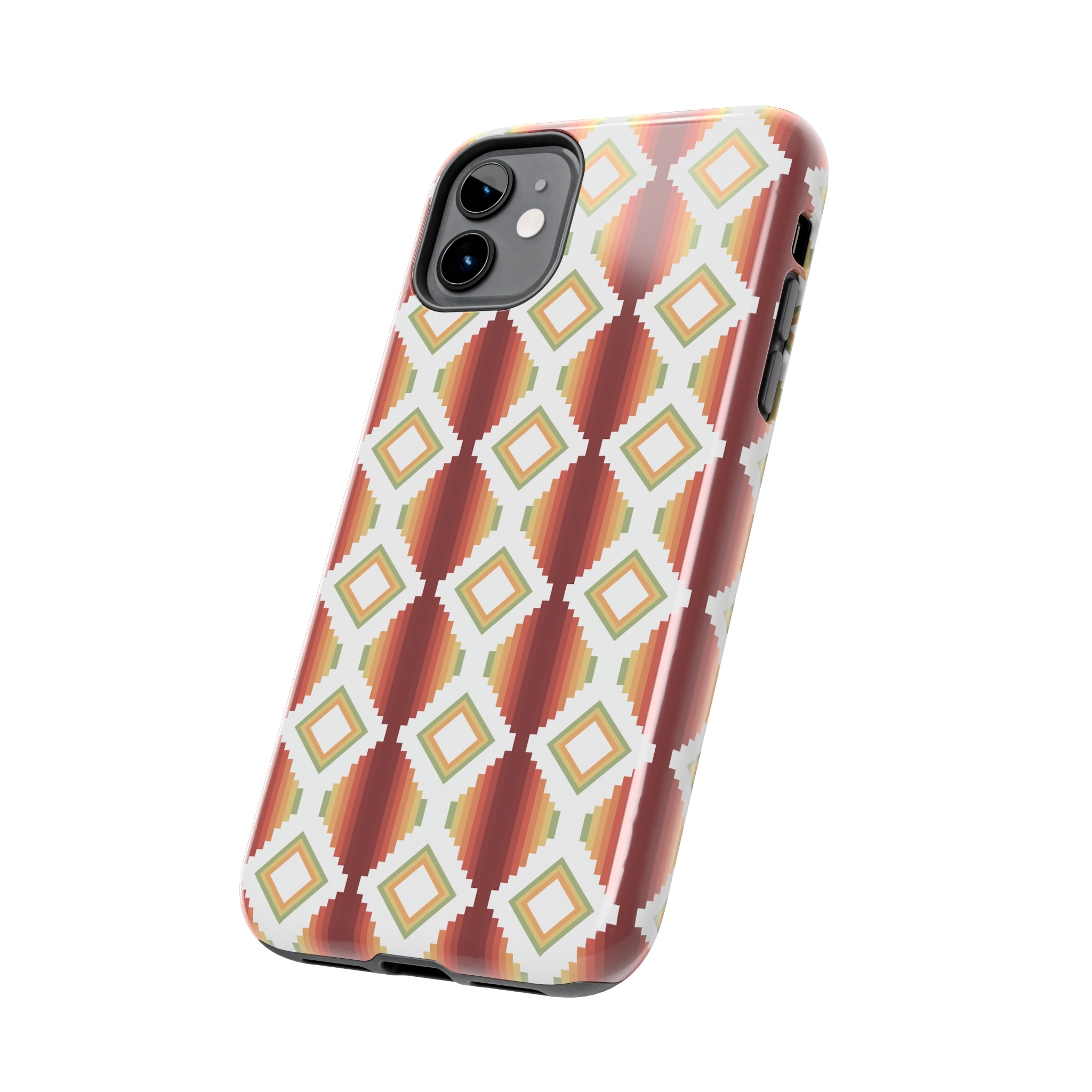 Durable Southwestern Rio Boho Hard Phone Case for iPhone & Samsung - Stylish Protection for Travel & Outdoor Adventures