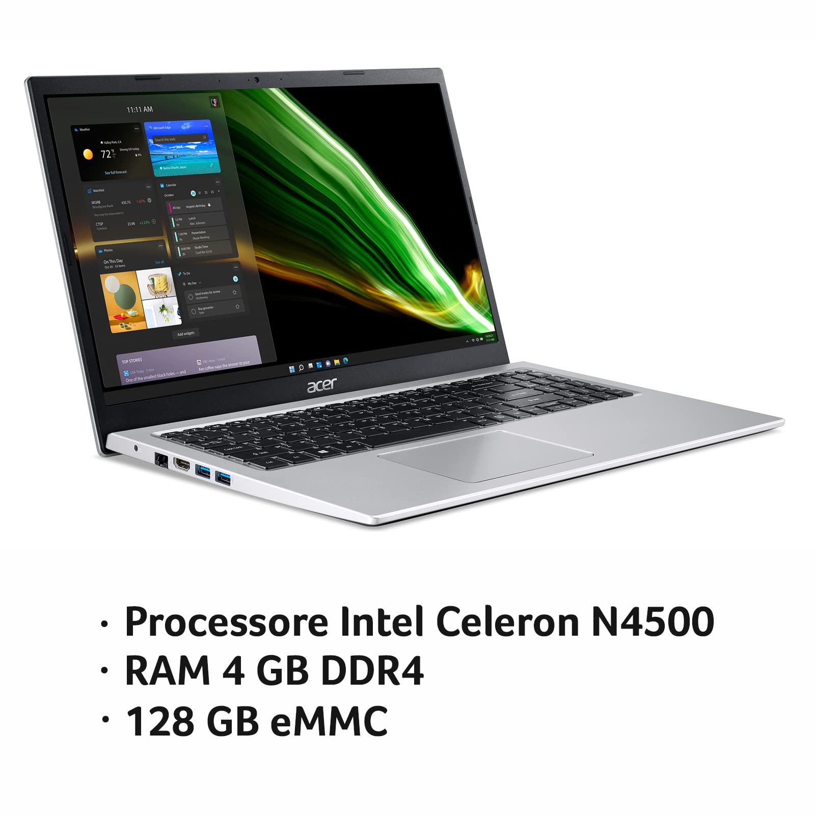 Acer Aspire 1 A115-32-C56R Laptop - 15.6
