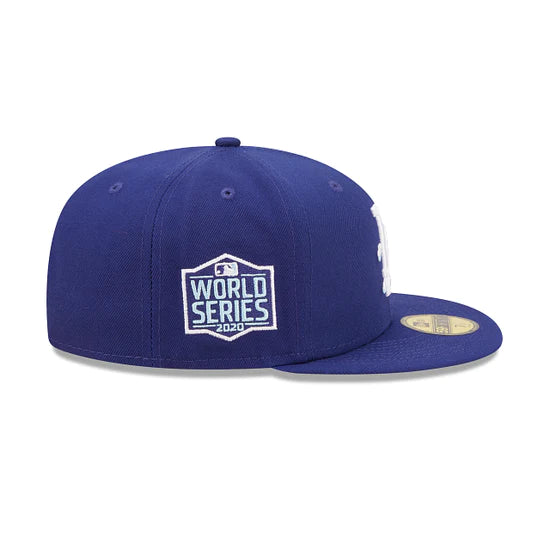 Los Angeles Dodgers 2020 World Series Blue 59FIFTY Fitted Baseball Cap for Men - Perfect for Game Day, Sports Events & Fan Collections