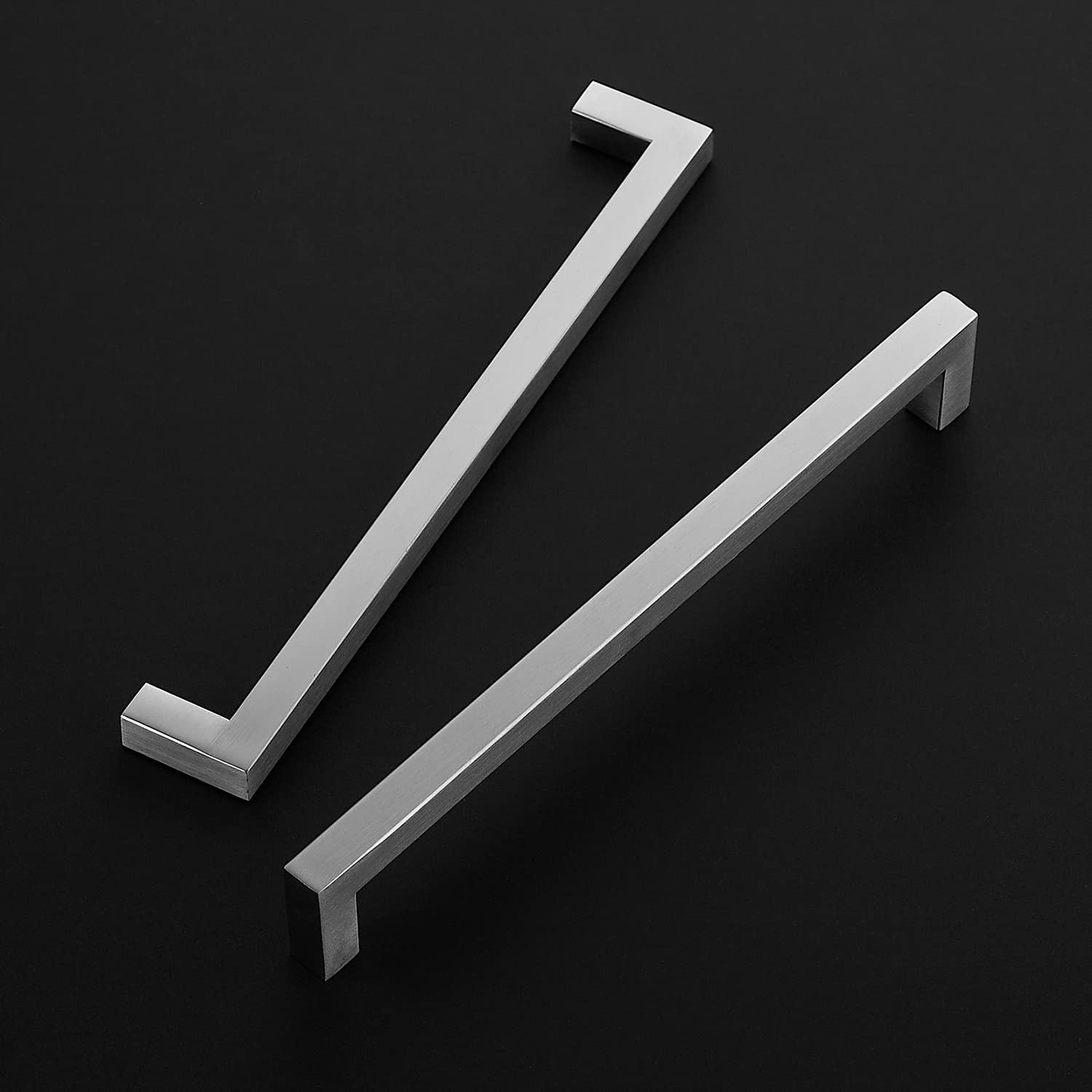 Ravinte 5 Pack 8-4/5 Inch Satin Nickel Cabinet Handles - Brushed Nickel Drawer Pulls - Kitchen Cabinet Hardware for Cabinets & Cupboards - Perfect for Modern Kitchen & Bathroom Renovation