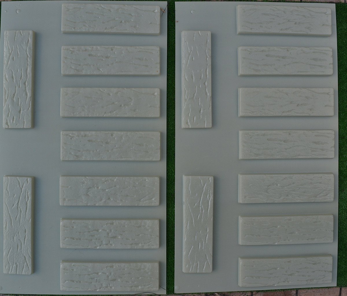 18-Piece SvitMolds DIY Concrete Molds Set - Plastic Antique Brick Veneer Molds for Wall Tiles & Plaster Decor | Perfect for Home Renovation, Garden Pathways & Interior Design Projects
