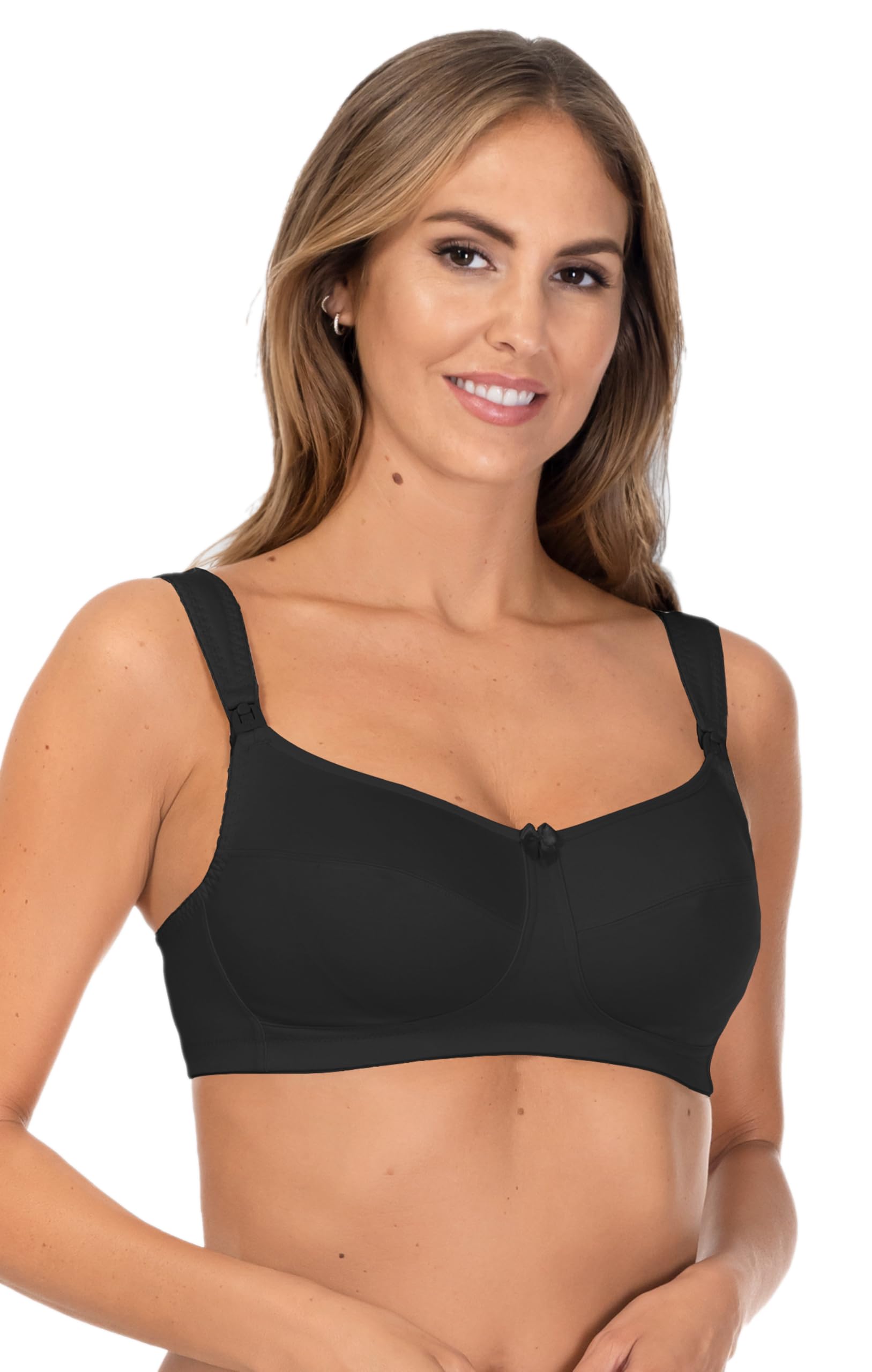 Rosme Women's Wireless Nursing Bra - Unpadded Cotton Comfort for Breastfeeding Moms | Soft Maternity & Postpartum Support | Perfect for Daily Wear, Sleeping & Nursing at Home