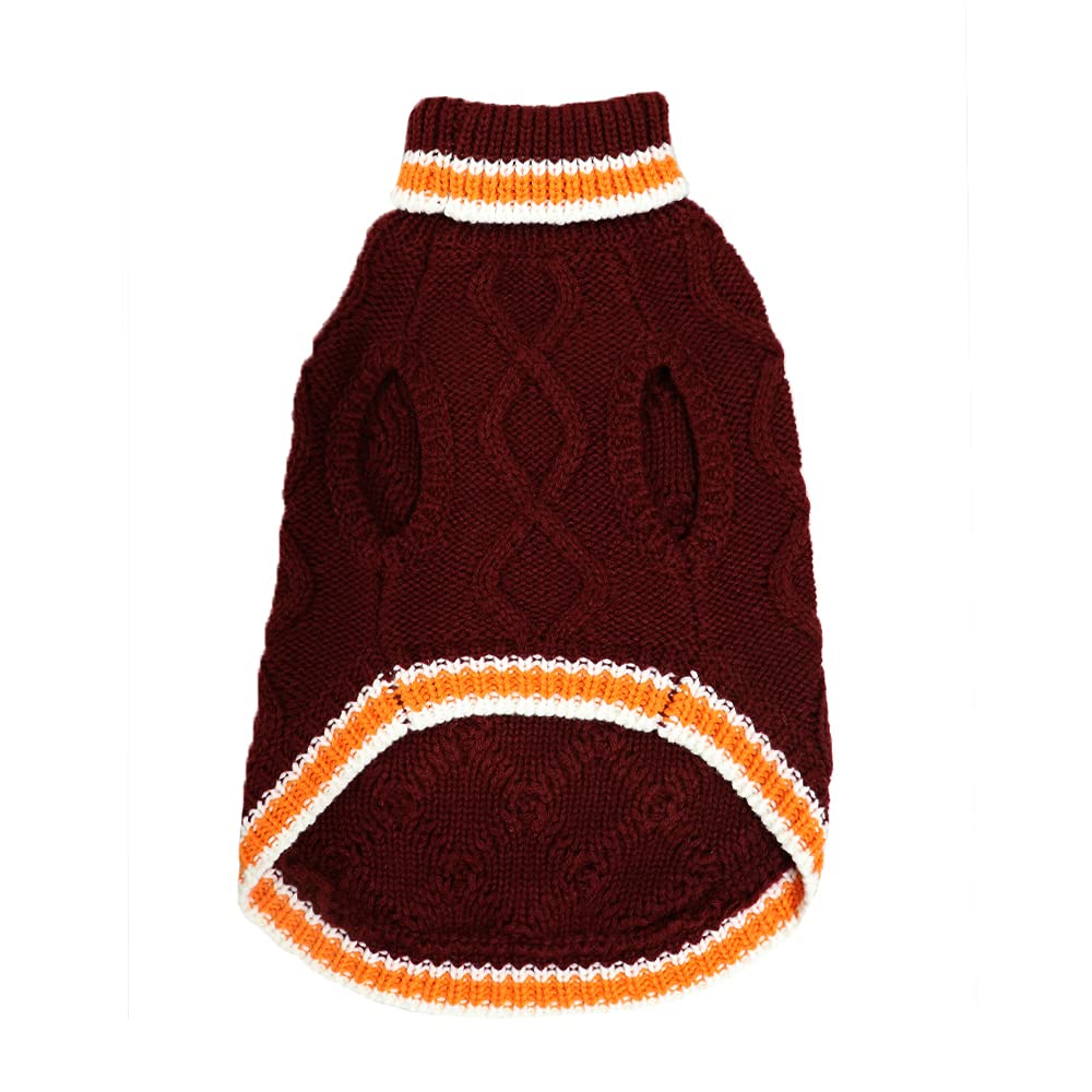 Warm & Soft Crochet Dog Sweater for Winter & Autumn - Cozy Pet Apparel for Small & Medium Dogs - Perfect for Family Festivals, Holidays & Outdoor Adventures