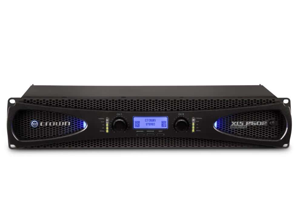Crown XLS2502 Professional Power Amplifier - 750W 2-Channel for Live Sound, DJ, and Studio Audio Equipment