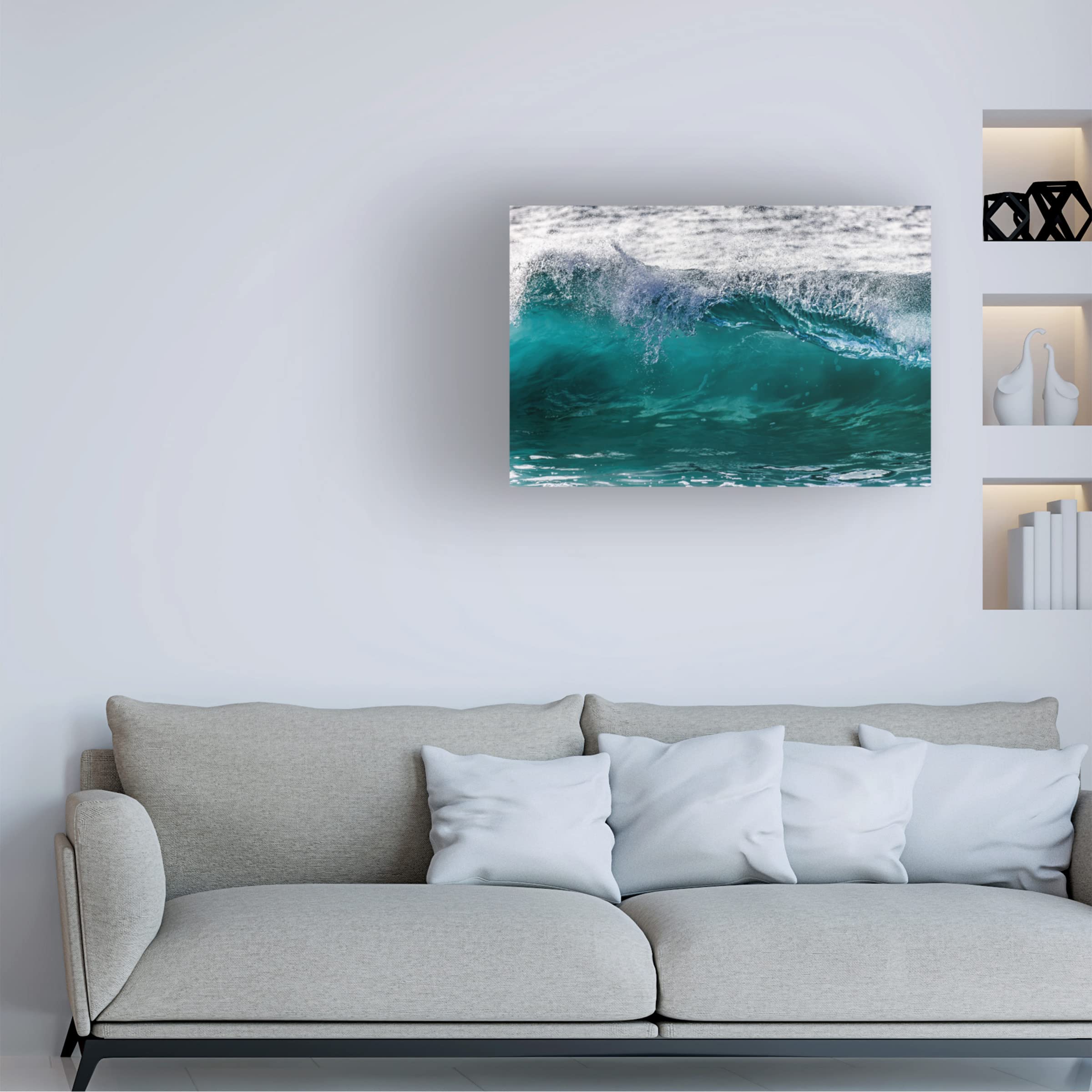 Kelly Headrick 'Emerald Beauty' Canvas Wall Art Print - Modern Home Decor for Living Room, Bedroom & Office - Handmade Painting for Interior Design