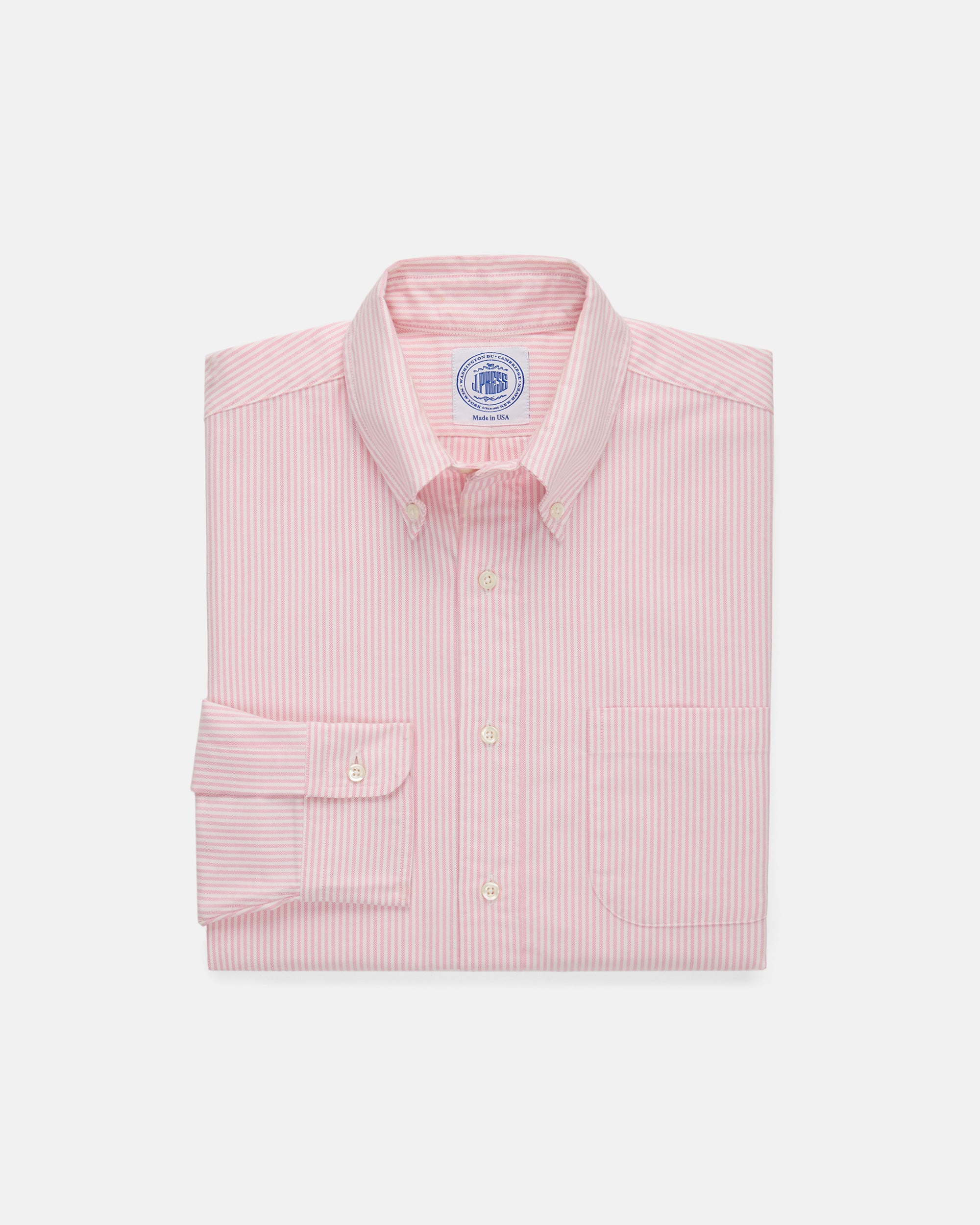 Classic University Stripe Oxford Dress Shirt for Men - Premium Cotton Formal Business & Casual Wear for Office, Wedding & Everyday Style