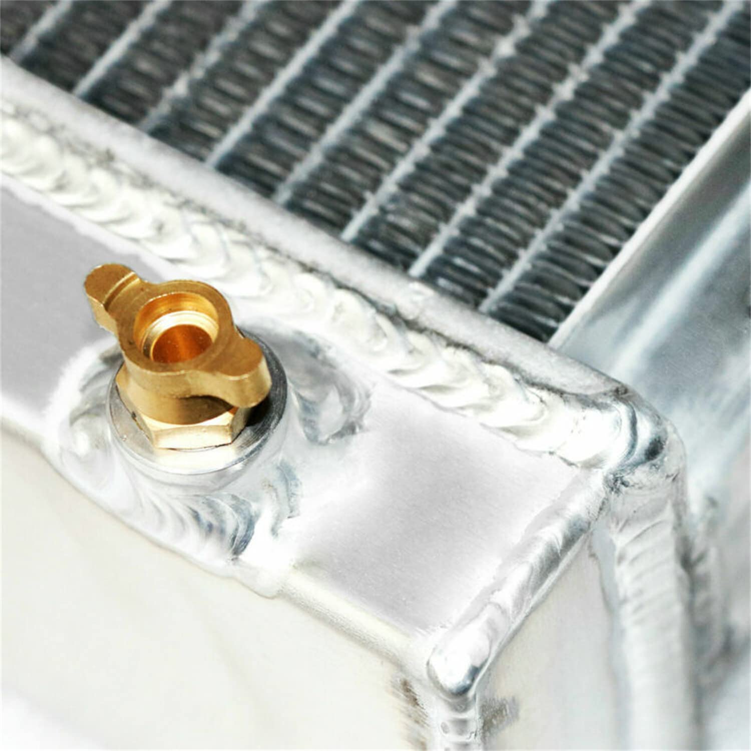 High Performance CC161 3-Row Aluminum Radiator Shroud with Dual 12