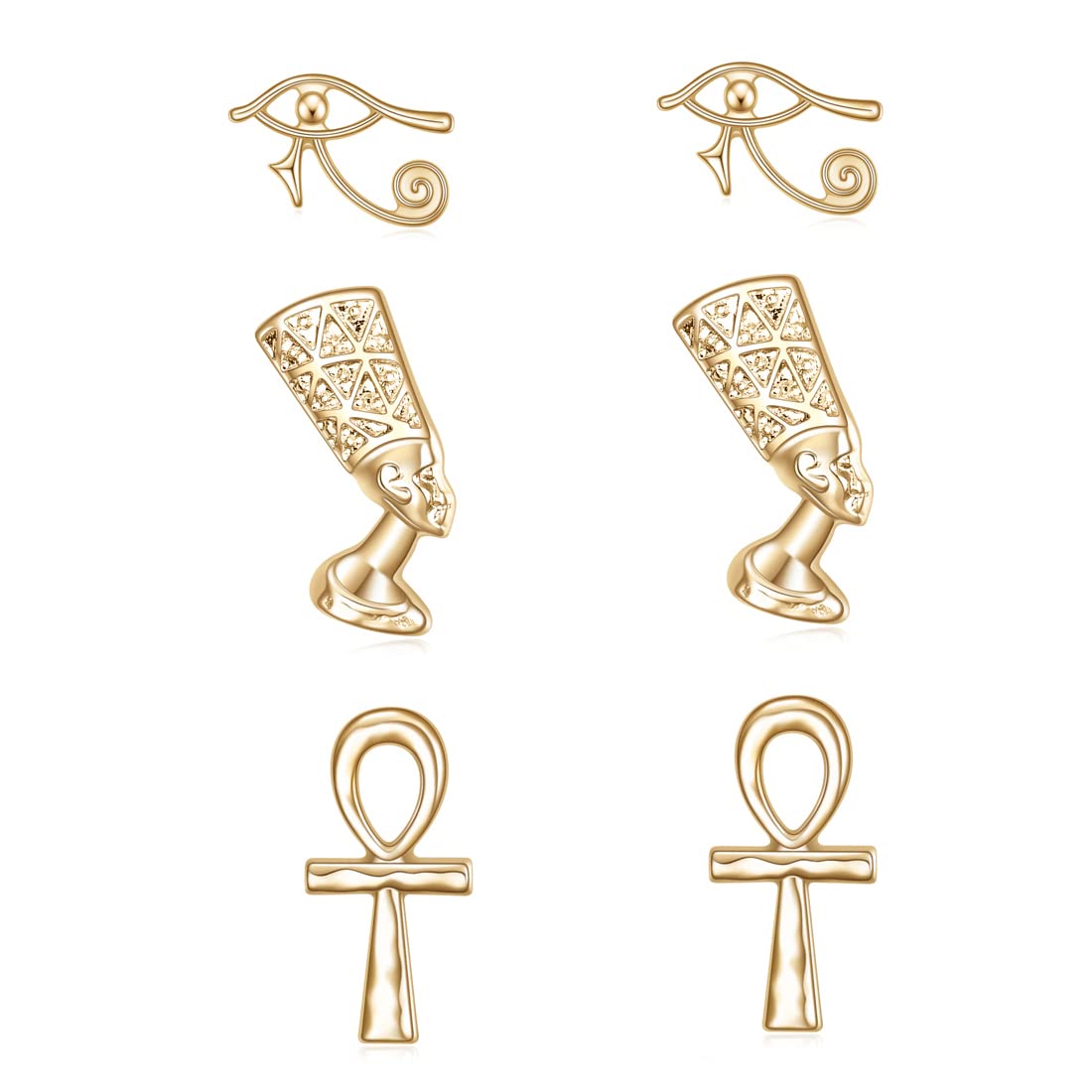 14K Gold Plated Dinosaur Stud Earrings for Women & Girls - Cute Animal Jewelry Gift for Birthday, Party & Everyday Wear