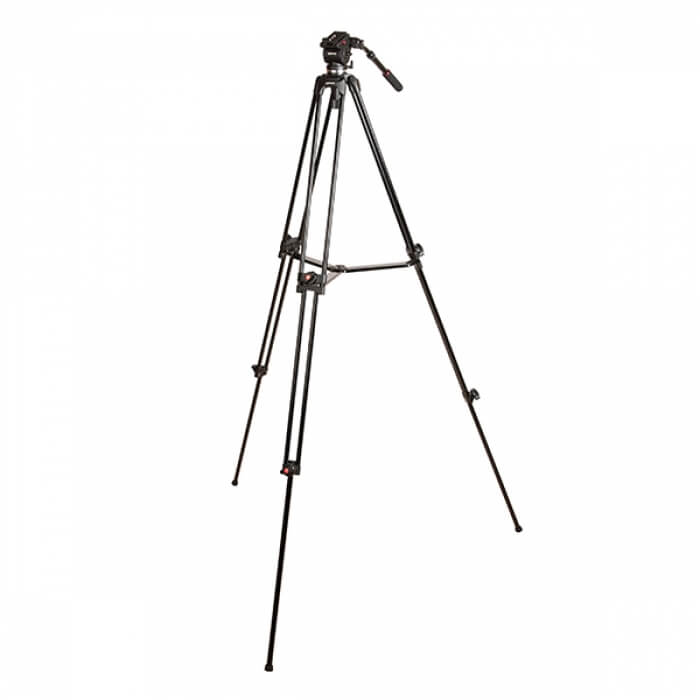 Professional Aluminum Twin Tube Video Tripod with Fluid Head - KENVT103 Kit for DSLR Cameras, Perfect for Vlogging, Live Streaming & Outdoor Filmmaking