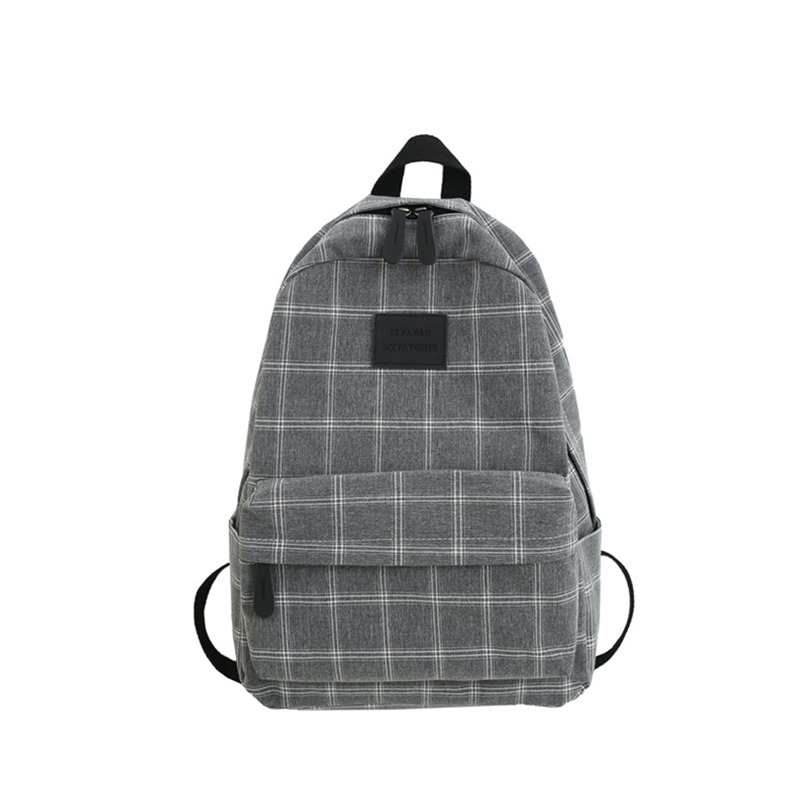 Stylish Sage Green Plaid Backpack for School - Large Capacity Trendy Backpack for Teen Girls | Perfect for College, Travel & Everyday Use