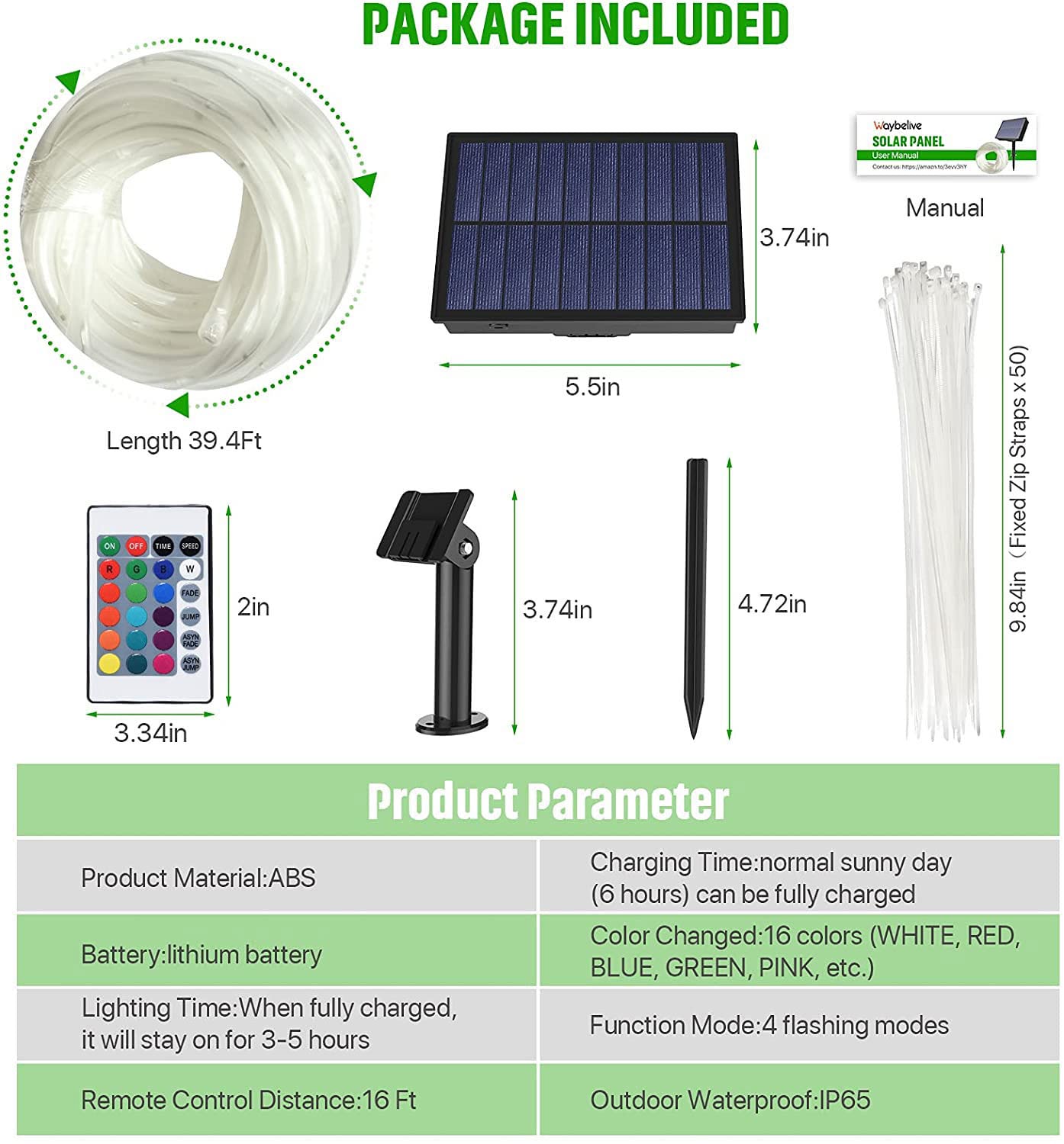 Solar Powered LED Trampoline Lights with Remote Control - 16 Color Changing Waterproof Jumping Mat Lights for 12ft Trampoline | Perfect for Nighttime Backyard Fun, Outdoor Parties & Kids Playtime