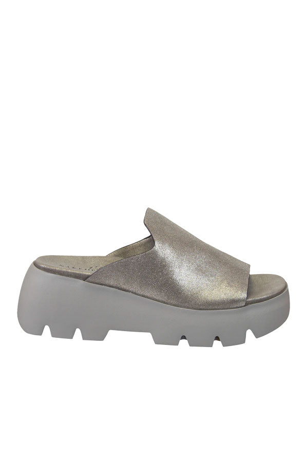Drift Platform Sandal for Women - Comfortable Summer Beach Sandals with Arch Support | Silver Color | Perfect for Vacation, Poolside, and Casual Outings