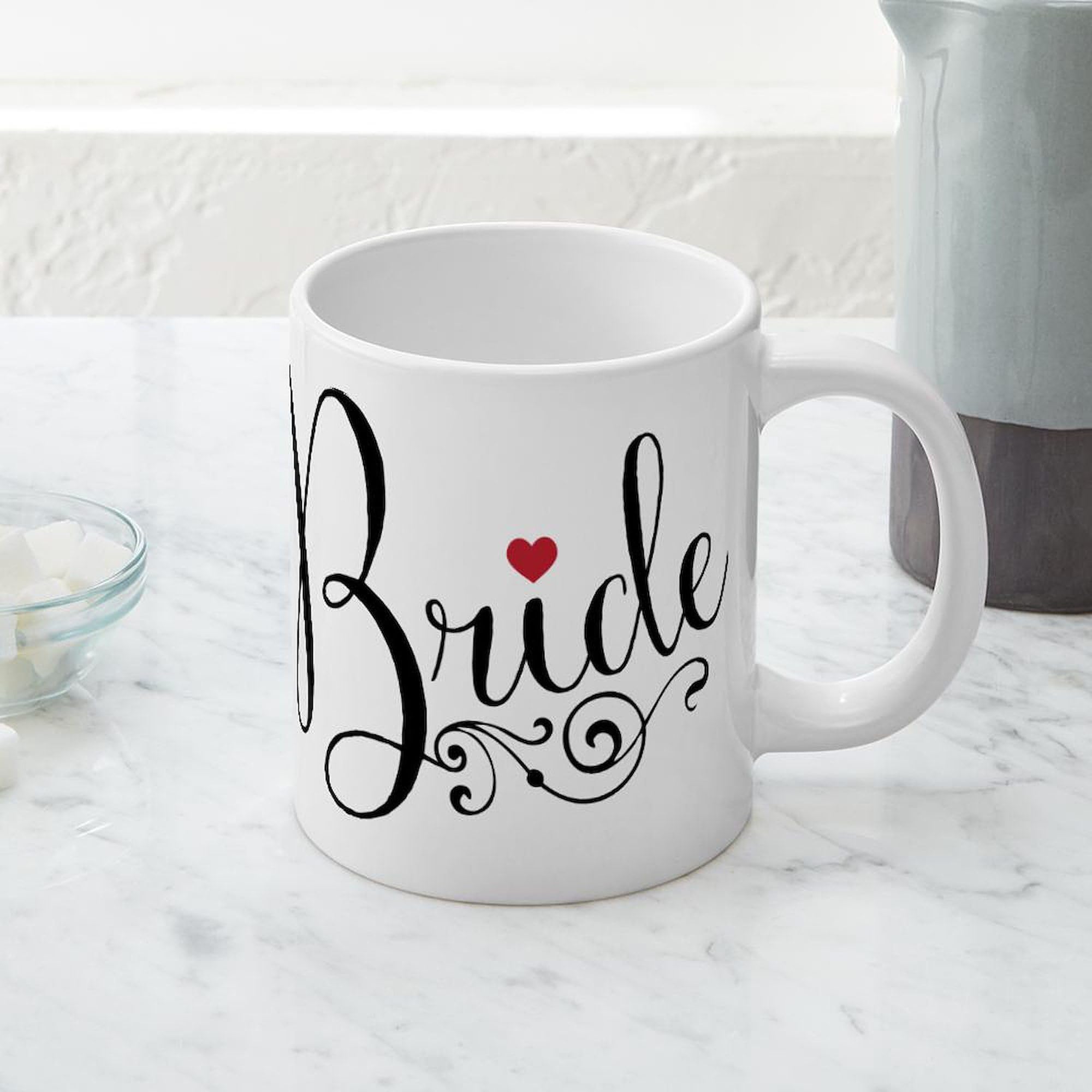 Elegant Bride Coffee Mug 20 oz - Ceramic Mega Mug for Wedding Showers, Bridal Parties & Bridesmaid Gifts - Perfect for Coffee, Tea & Hot Chocolate