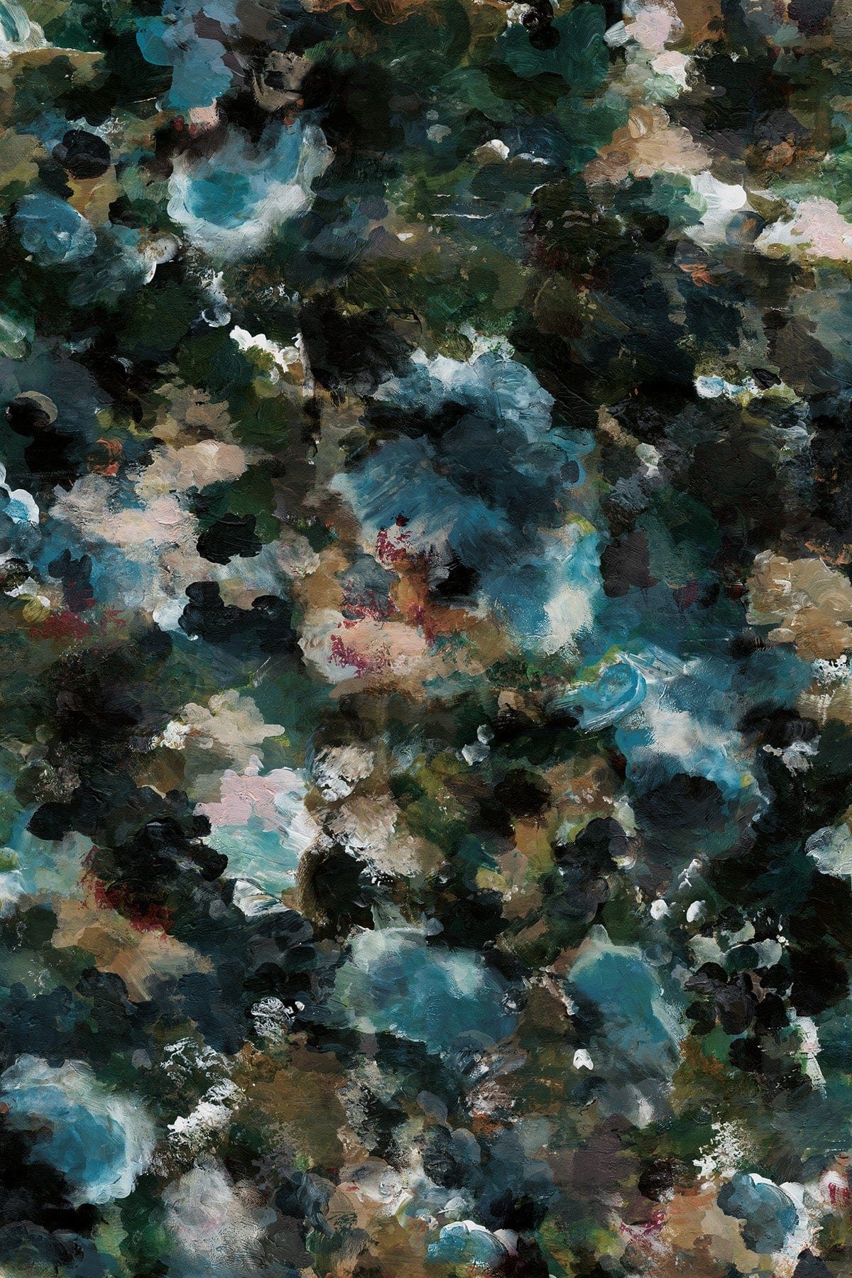 Abstract Meadow Black Wall Art - Modern Canvas Painting for Home & Office Decor - Perfect for Living Room, Bedroom, or Workspace