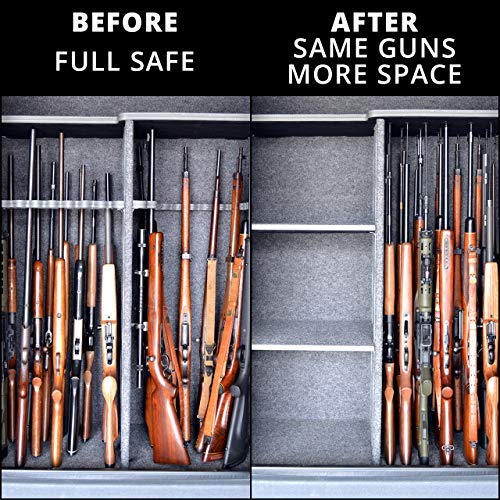 Rifle Rods Gun Organizer Kit - Store More Guns Safely for Easy Access | Home & Range Use