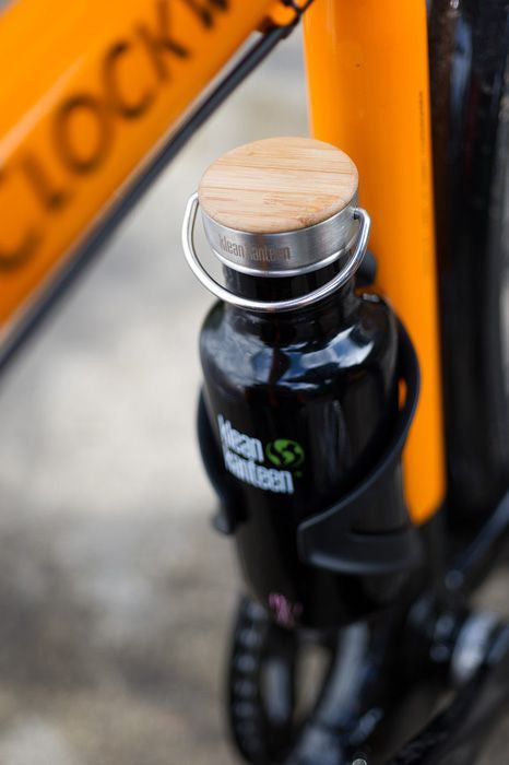 Klean Kanteen Bamboo Cap - Eco-Friendly Reusable Water Bottle Lid for Hiking, Camping & Daily Use