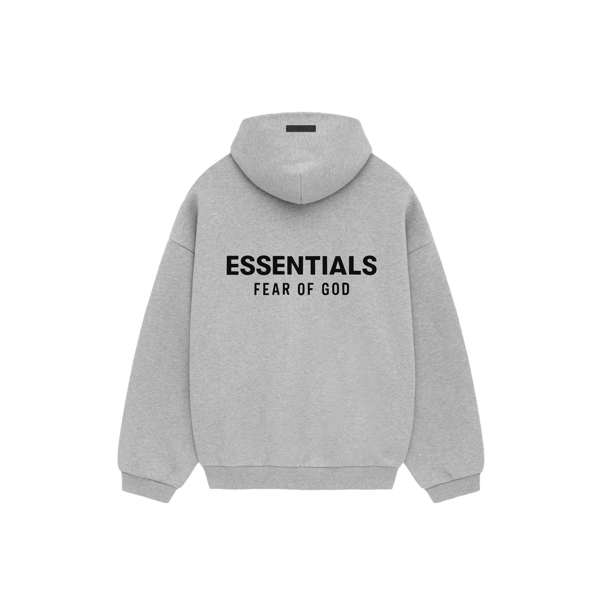 Fear of God Essentials Fleece Hoodie - Light Heather Gray (2024) | Cozy Men's Pullover Sweatshirt for Casual Wear & Street Style Fashion
