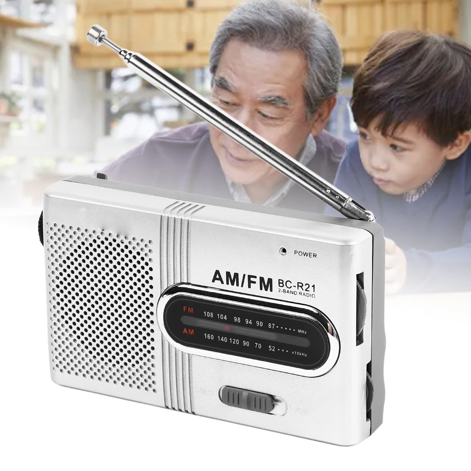 Portable AM/FM Radio with Strong Signal Reception, Battery Operated Pocket Radio with Clear Sound - Perfect for Outdoor Activities, Travel, Camping, and Morning Exercises