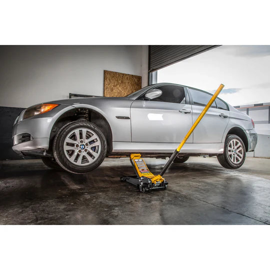 3.5 Ton Low Profile Professional Service Jack - Heavy Duty Car Lift for Auto Repair & Maintenance - Perfect for Mechanics & DIY Enthusiasts